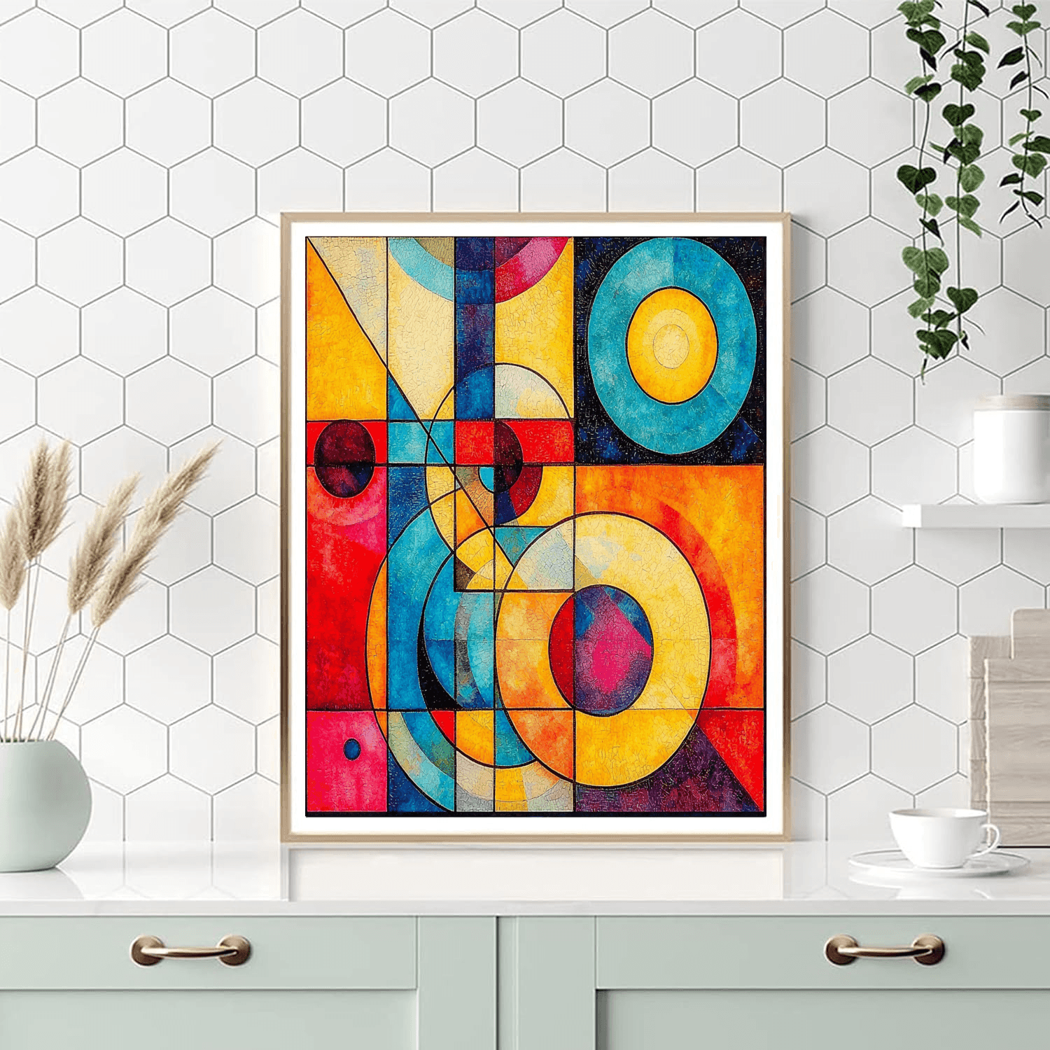 Kandinsky Inspired Dynamic Patterns  Numbered Painting Kits