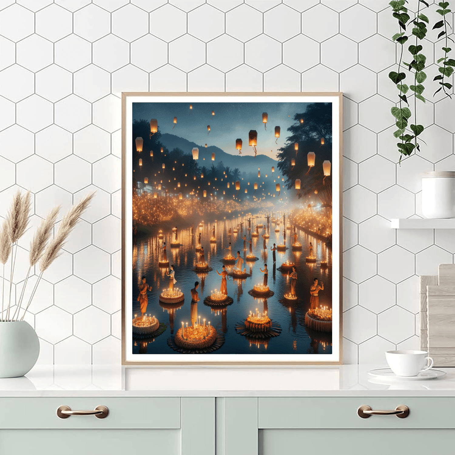 Loy Krathong - Chiang Mai, Thailand Paint By Number