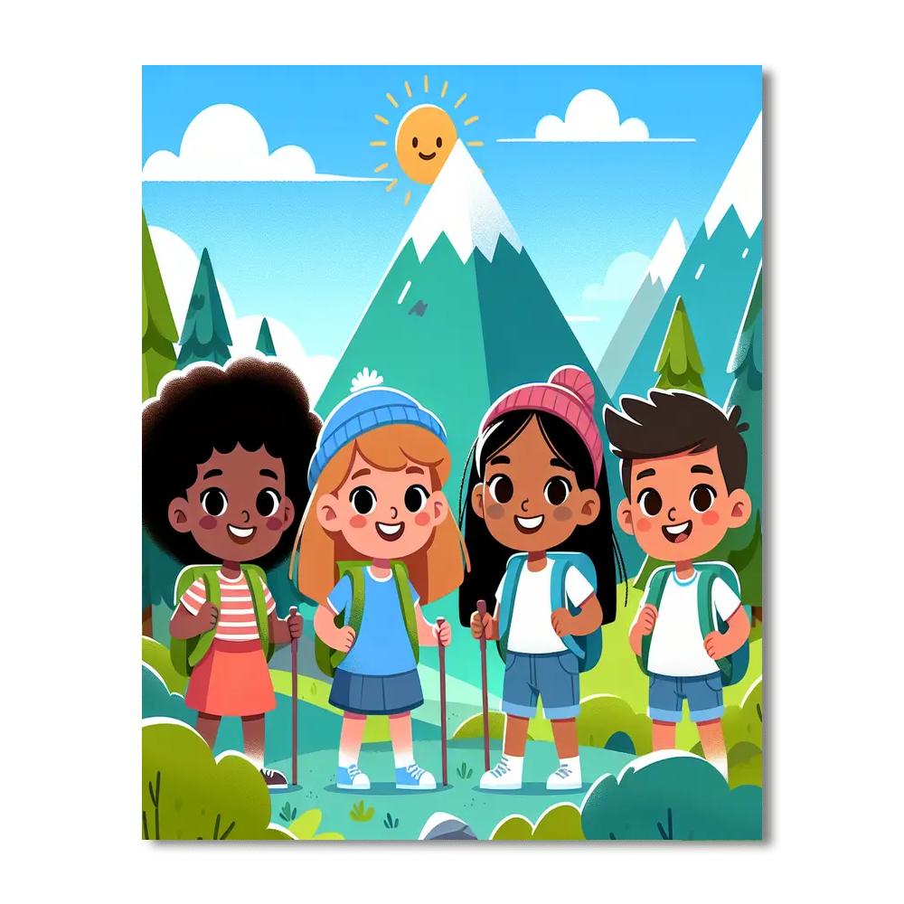 Magical Mountain Escape Number Painting