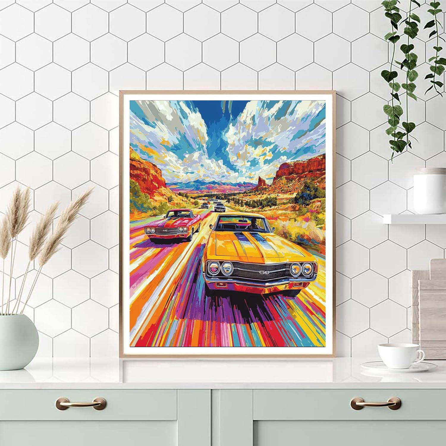 Andy Warhol Inspired The Car Of Dreams  Paint By Numbers