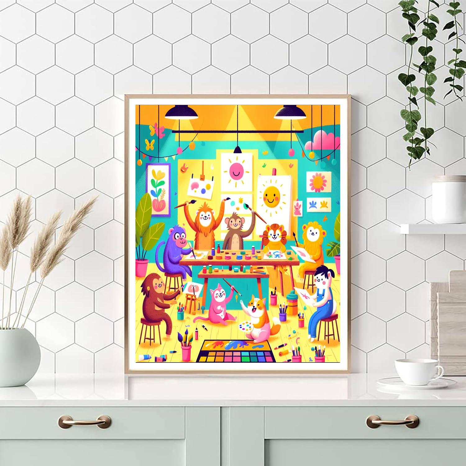 Artful Animals Adventure Paint By Numbers Art