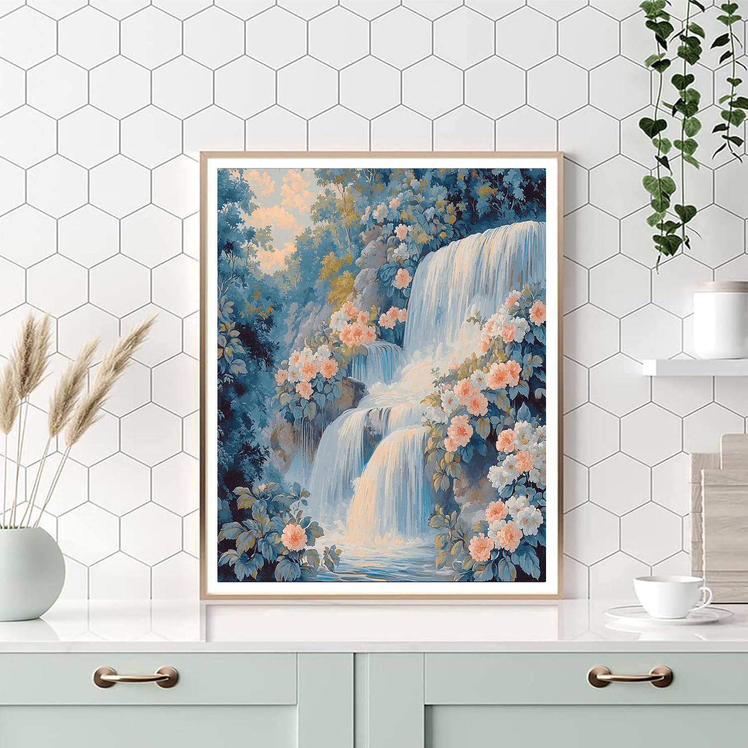 Odilon Redon Inspired Dreamy Waterfall  Paint By Numbers Kits