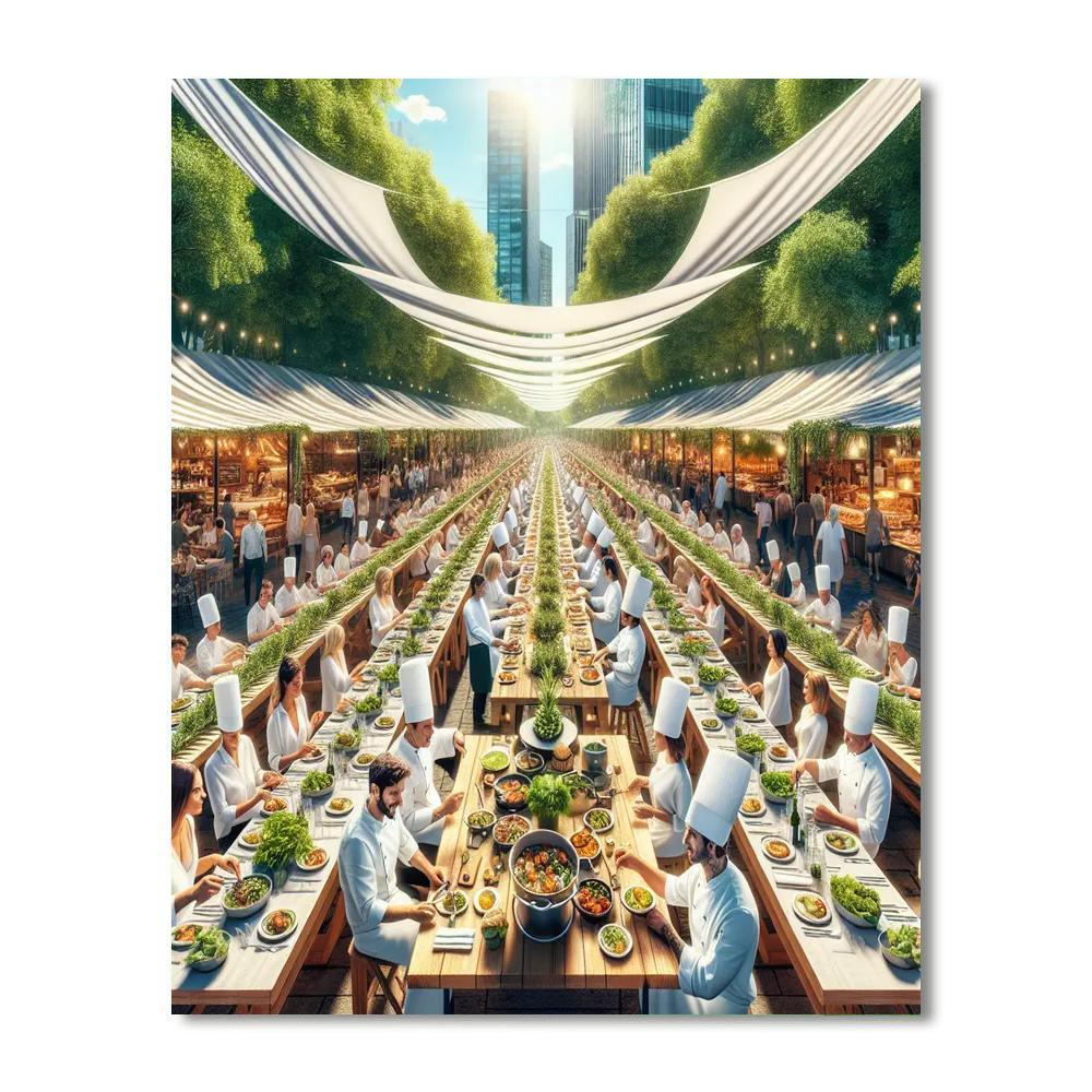 Melbourne Food And Wine Festival - Melbourne Paint By Numbers Kits