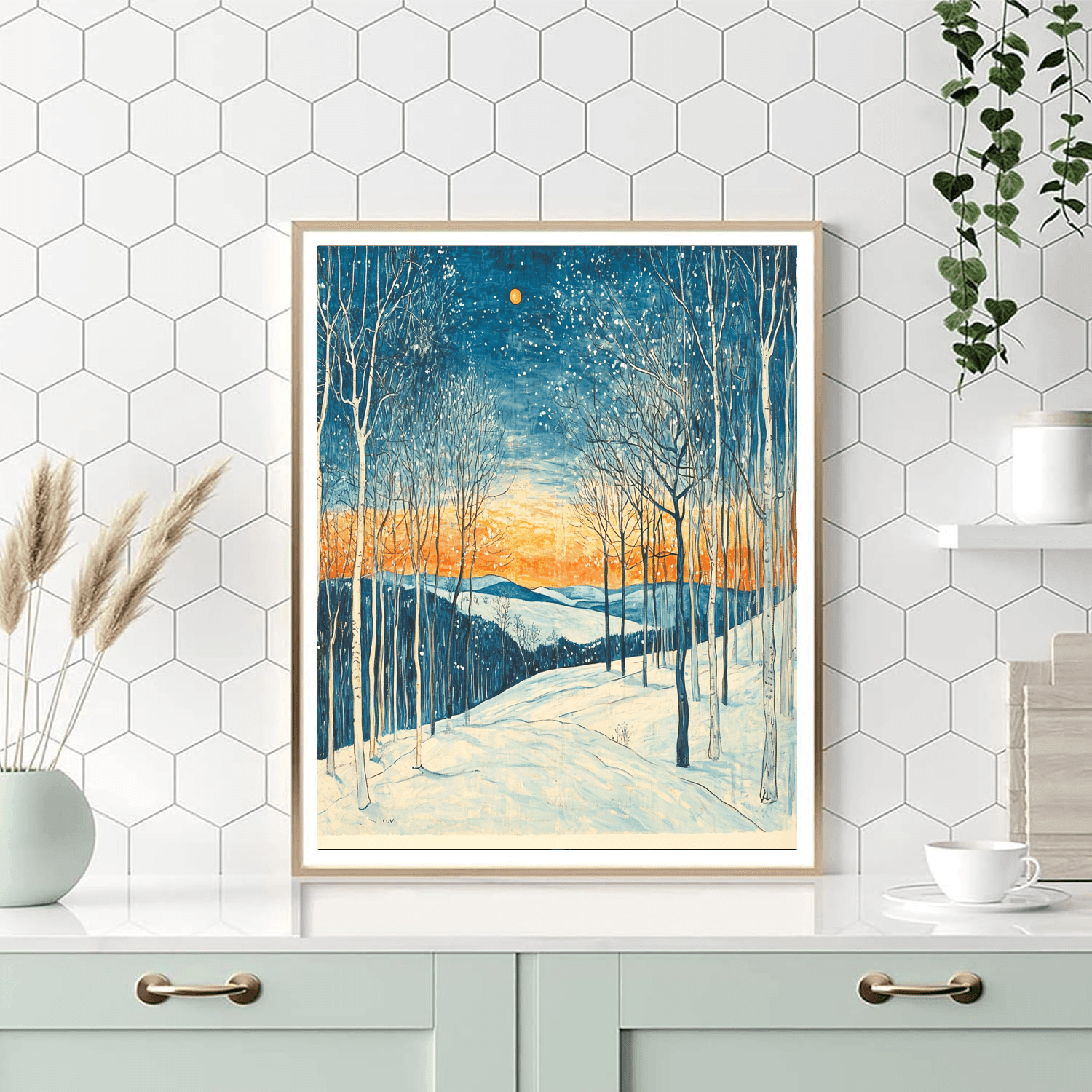 Edvard Munch Inspired Munch's Winter Tale  Painting By Numbers Kit