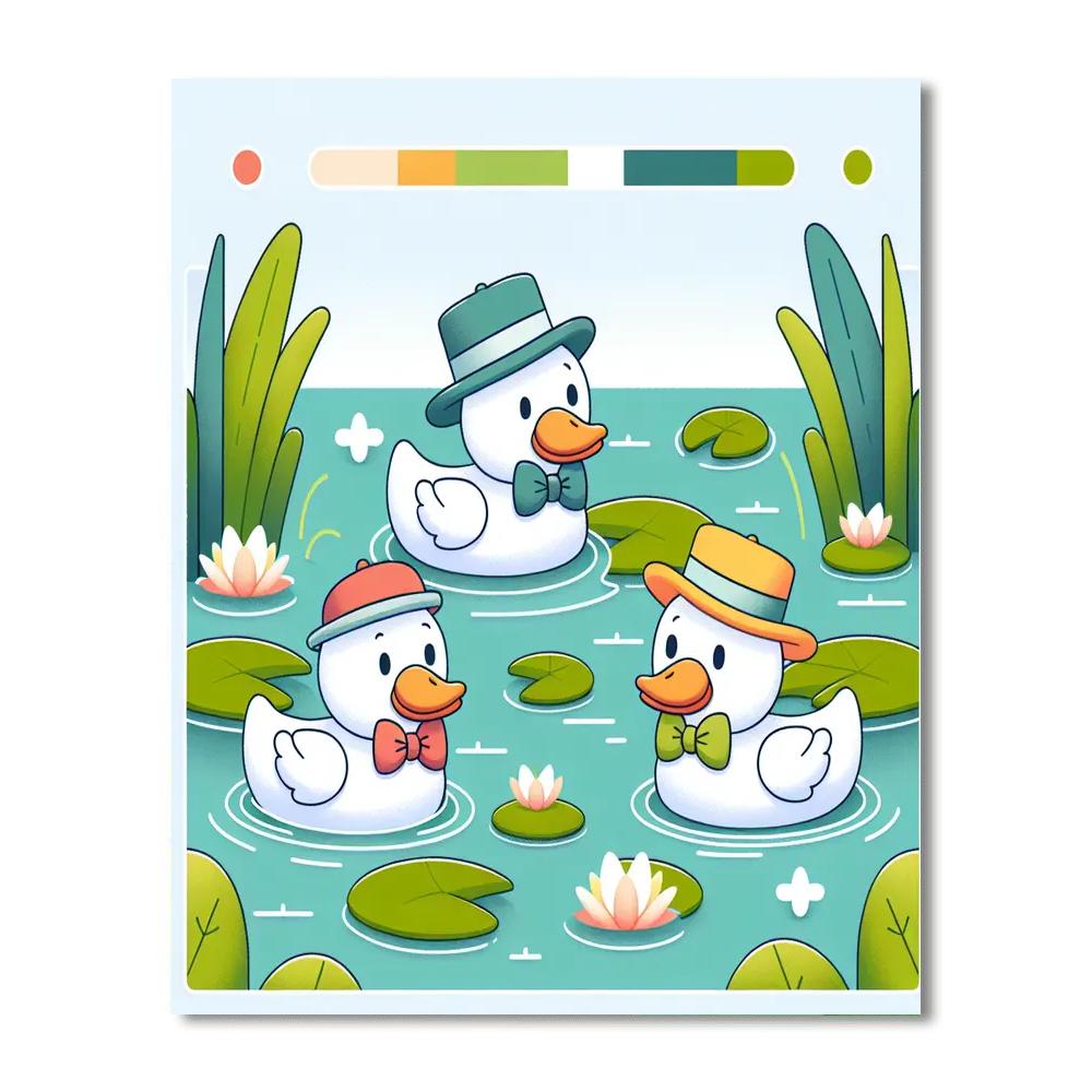 Dapper Ducks Paint By Numbers Kits