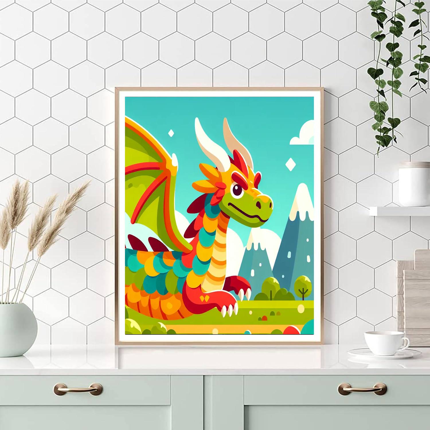 Adventure Dragons Paint By Numbers Art