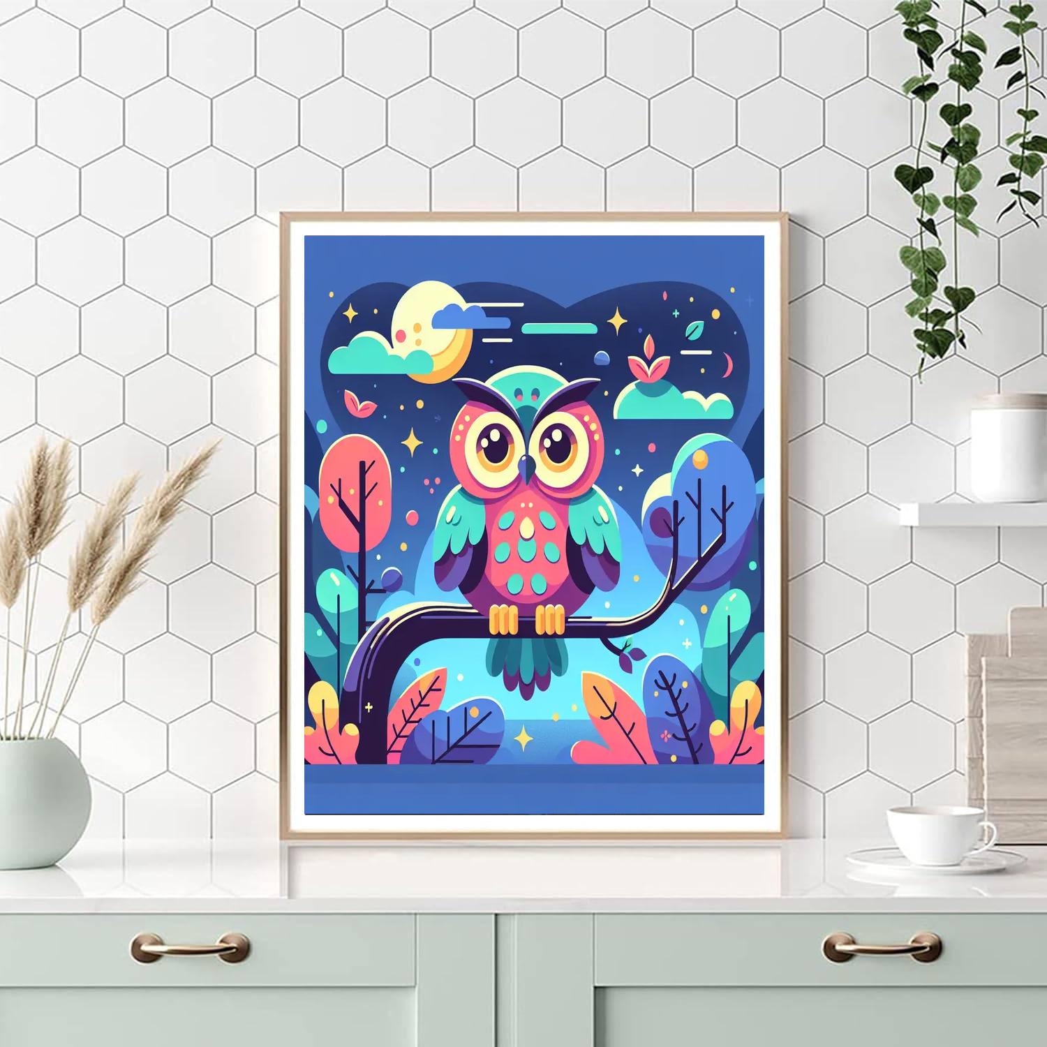 Wondrous Owl Numbered Painting Kits