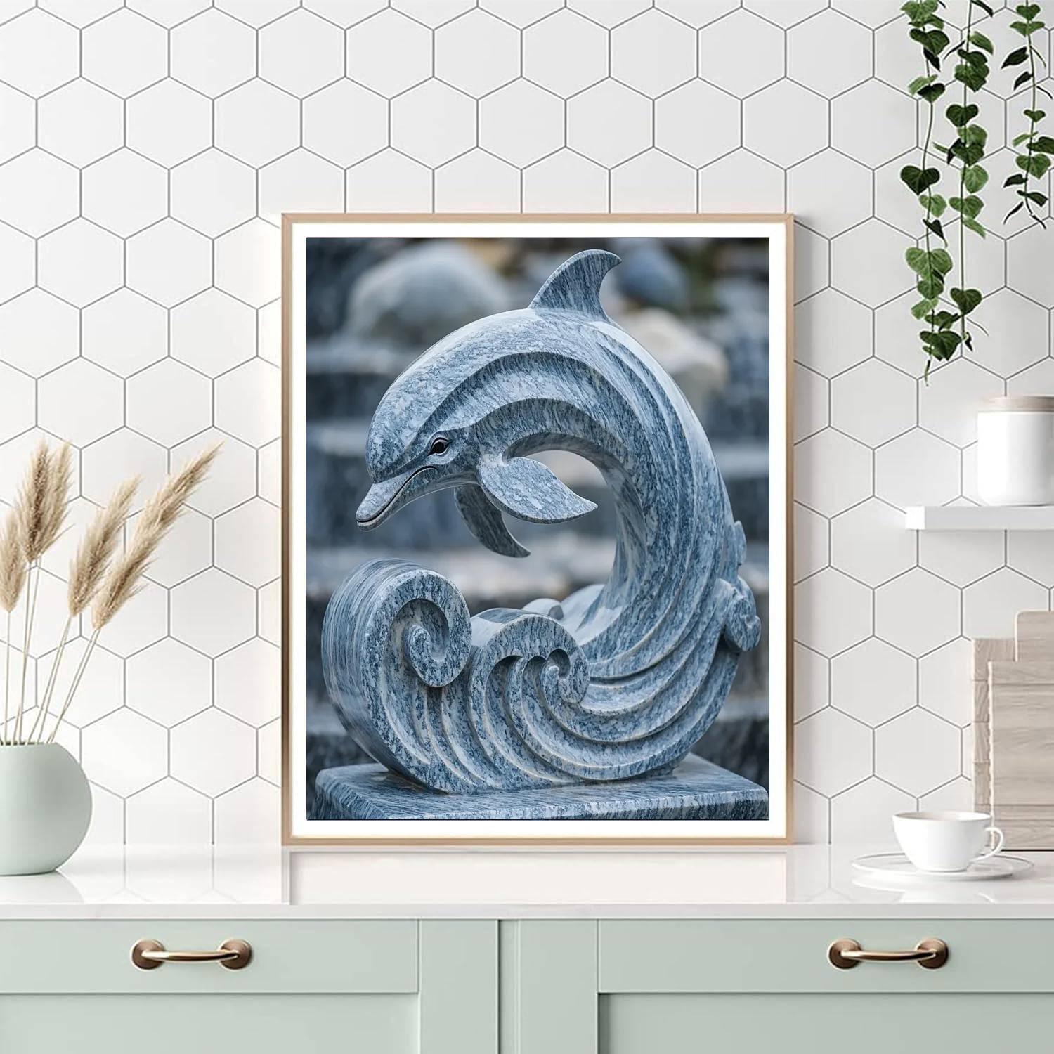 Michelangelo Inspired Stone Guardian Of The Sea  Paint By Numbers