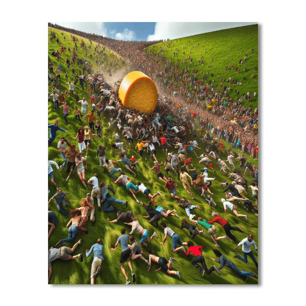 Cheese Rolling Festival Paint By Number