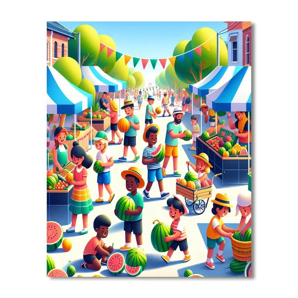 Melon Festival - Australia Paint By Number