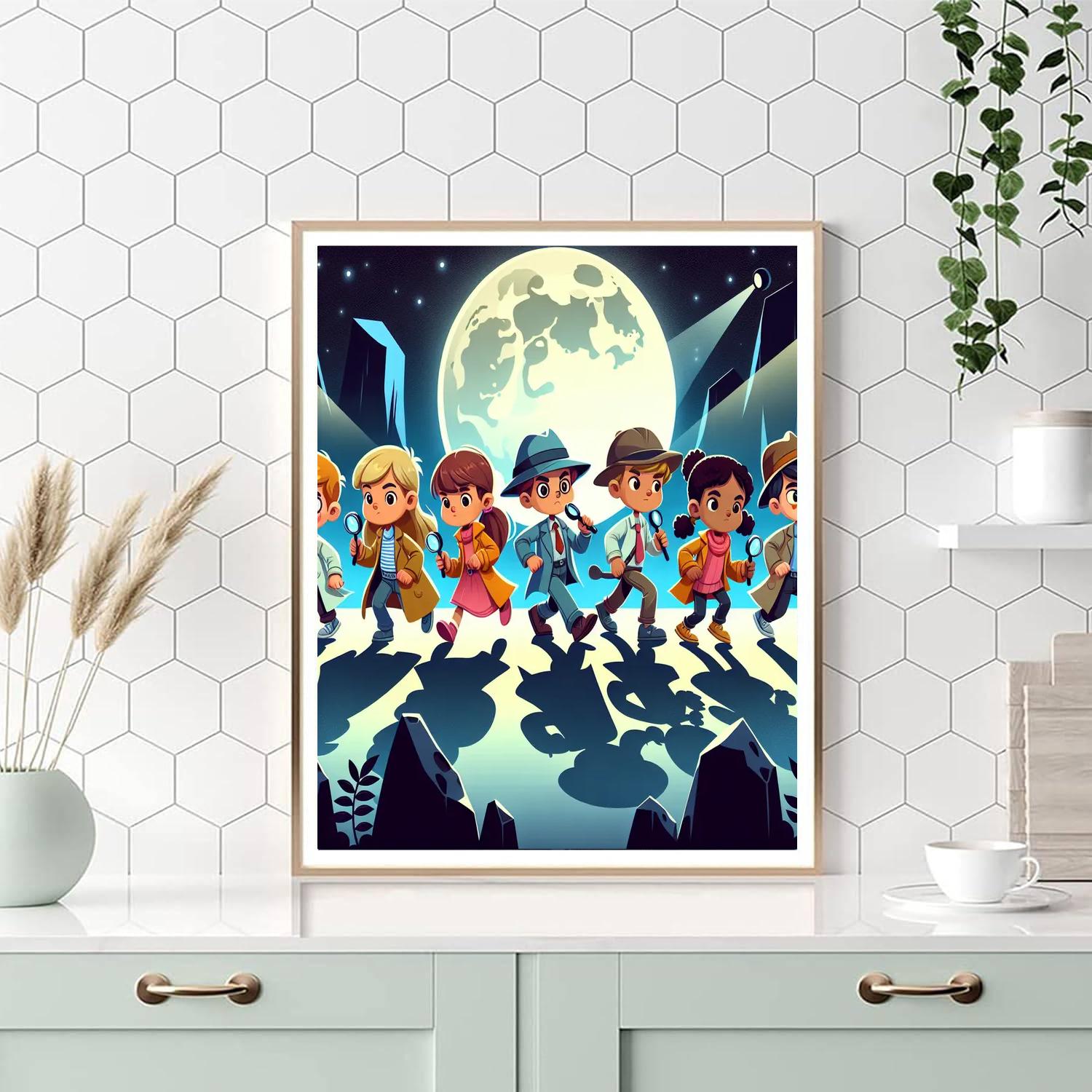 Moonlight Detective Agency Painting Number Kit