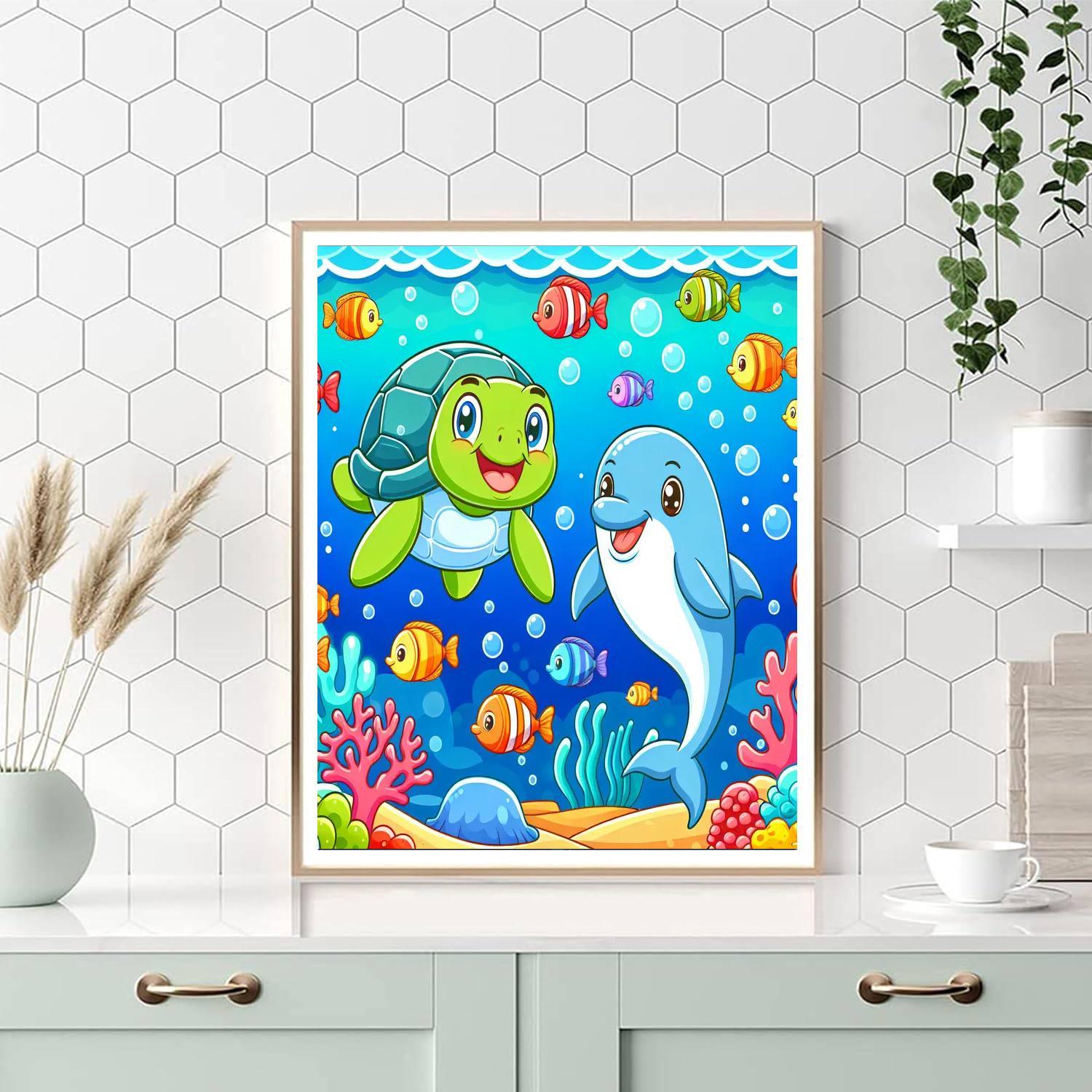 Ocean Exploration Fun Painting By Numbers Kit