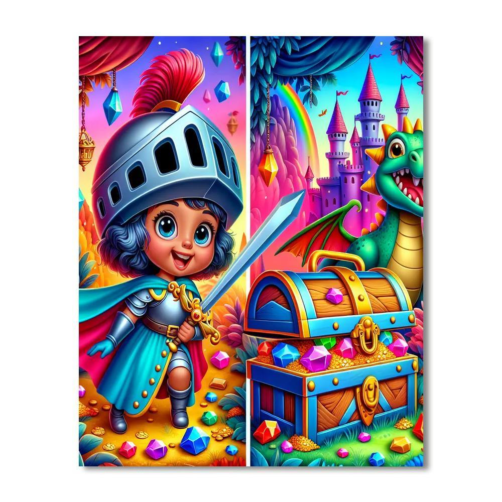 Dragon's Treasure Trove Paint By Numbers Kits