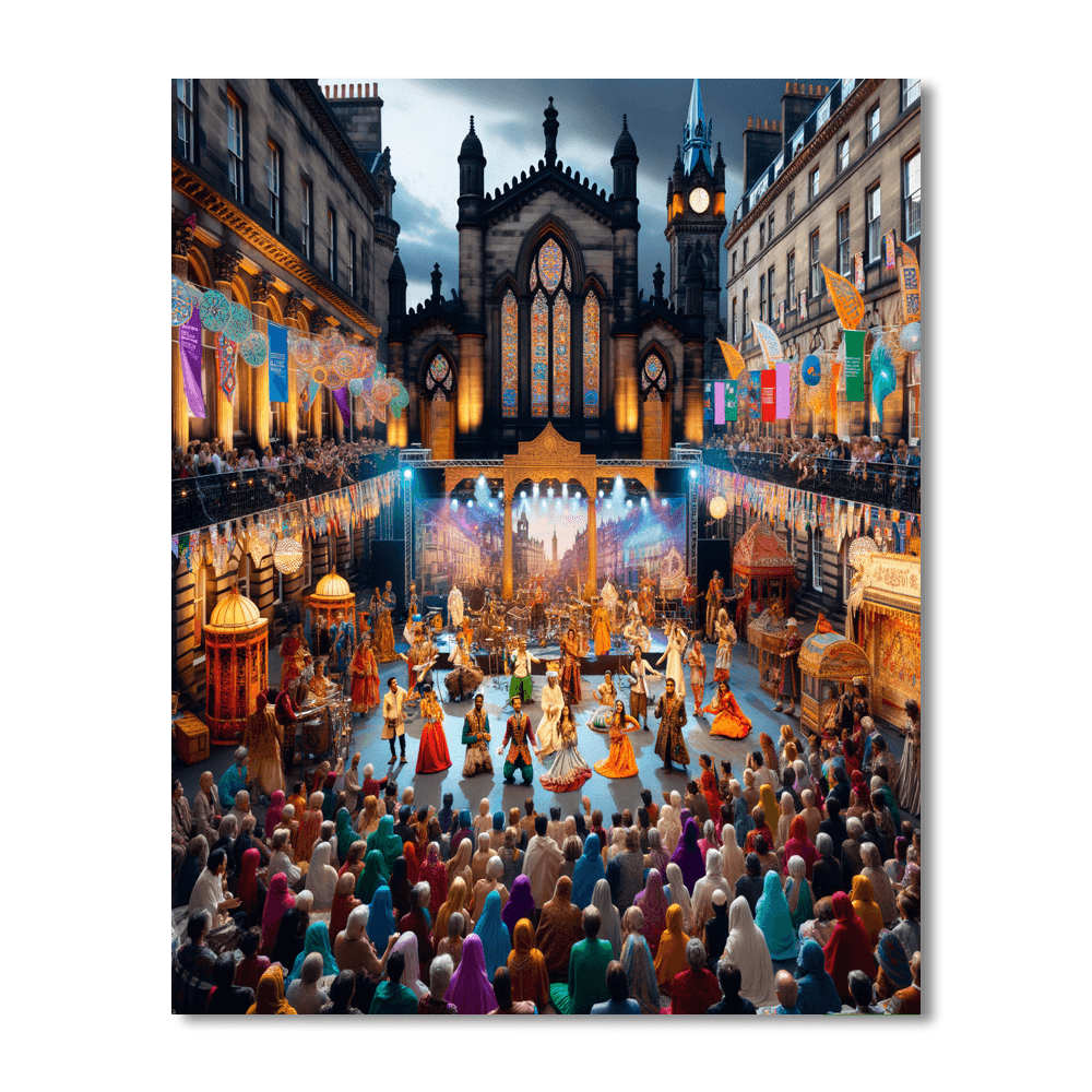The Edinburgh International Festival - Scotland Painting By Numbers Kit