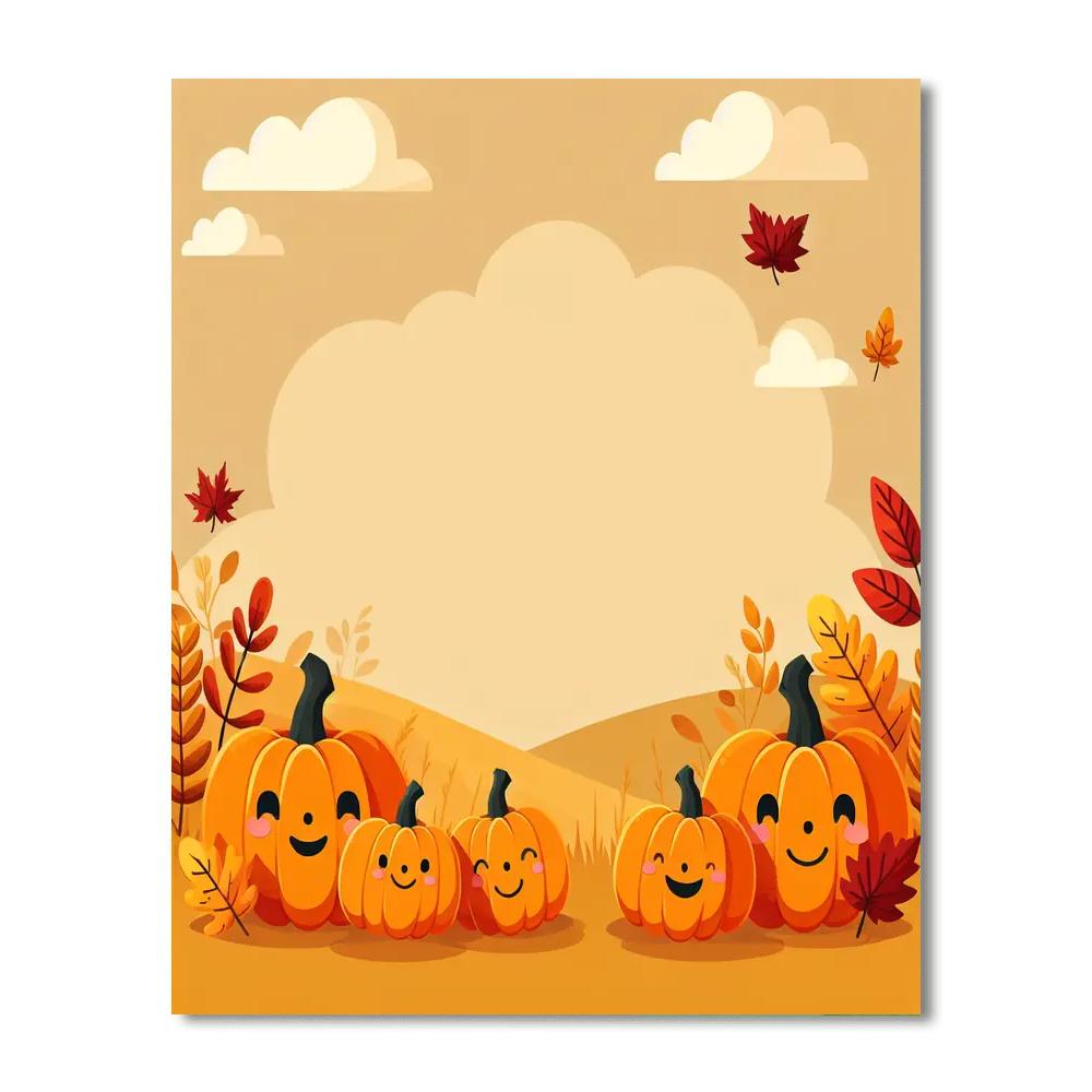 Jolly Pumpkin Harvest Paint By Numbers Art