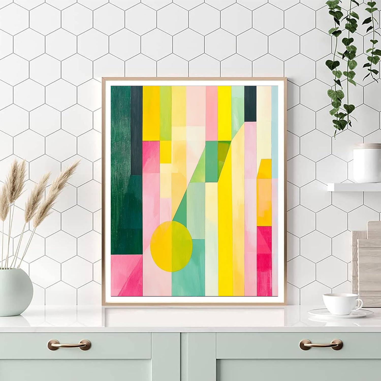 Kazimir Malevich Inspired Abstract Vitality  Numbered Painting Kits