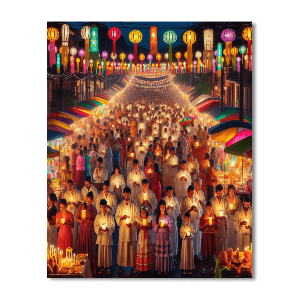 Vesak - Sri Lanka Paint By Numbers Art