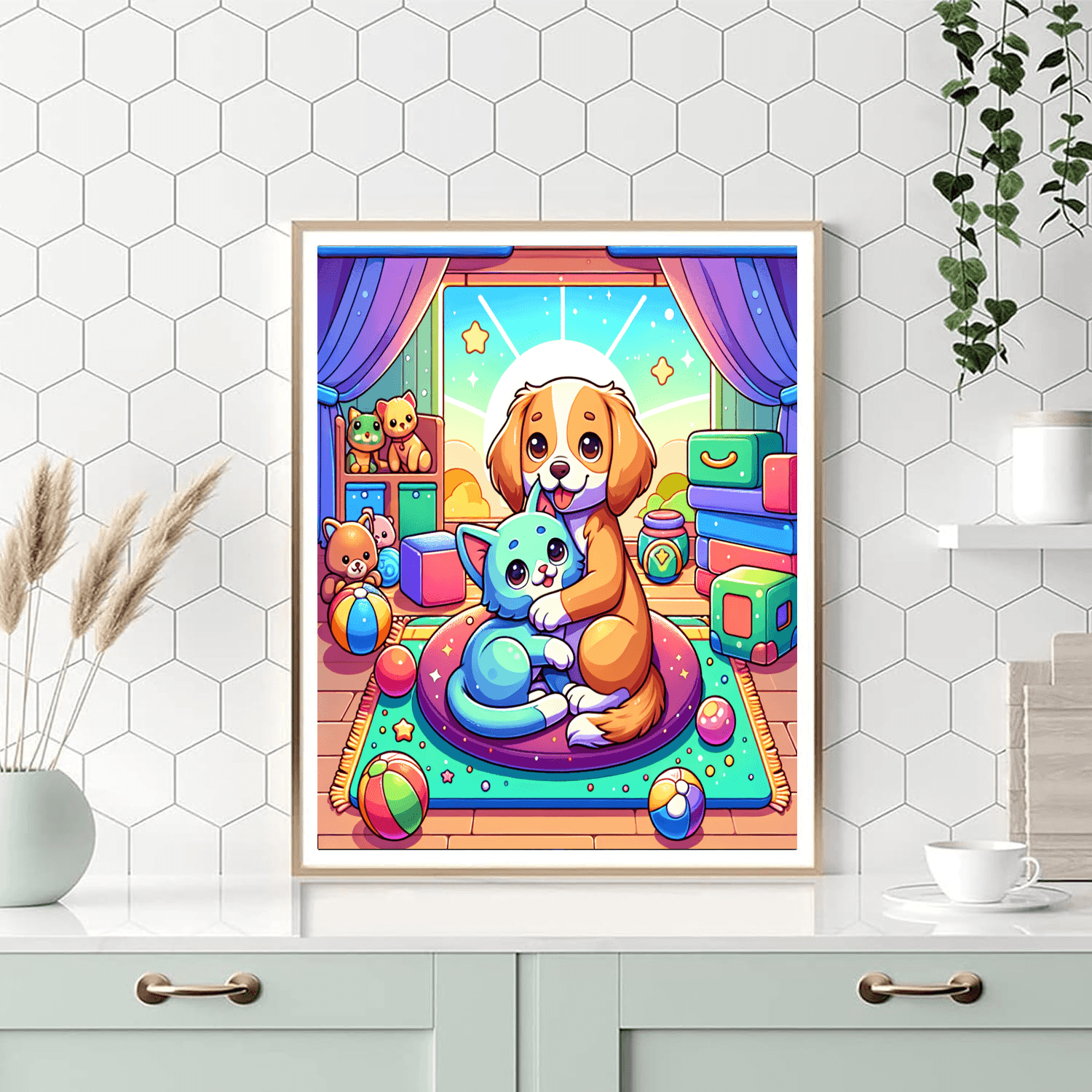 Cuddly Creature Corner Number Painting