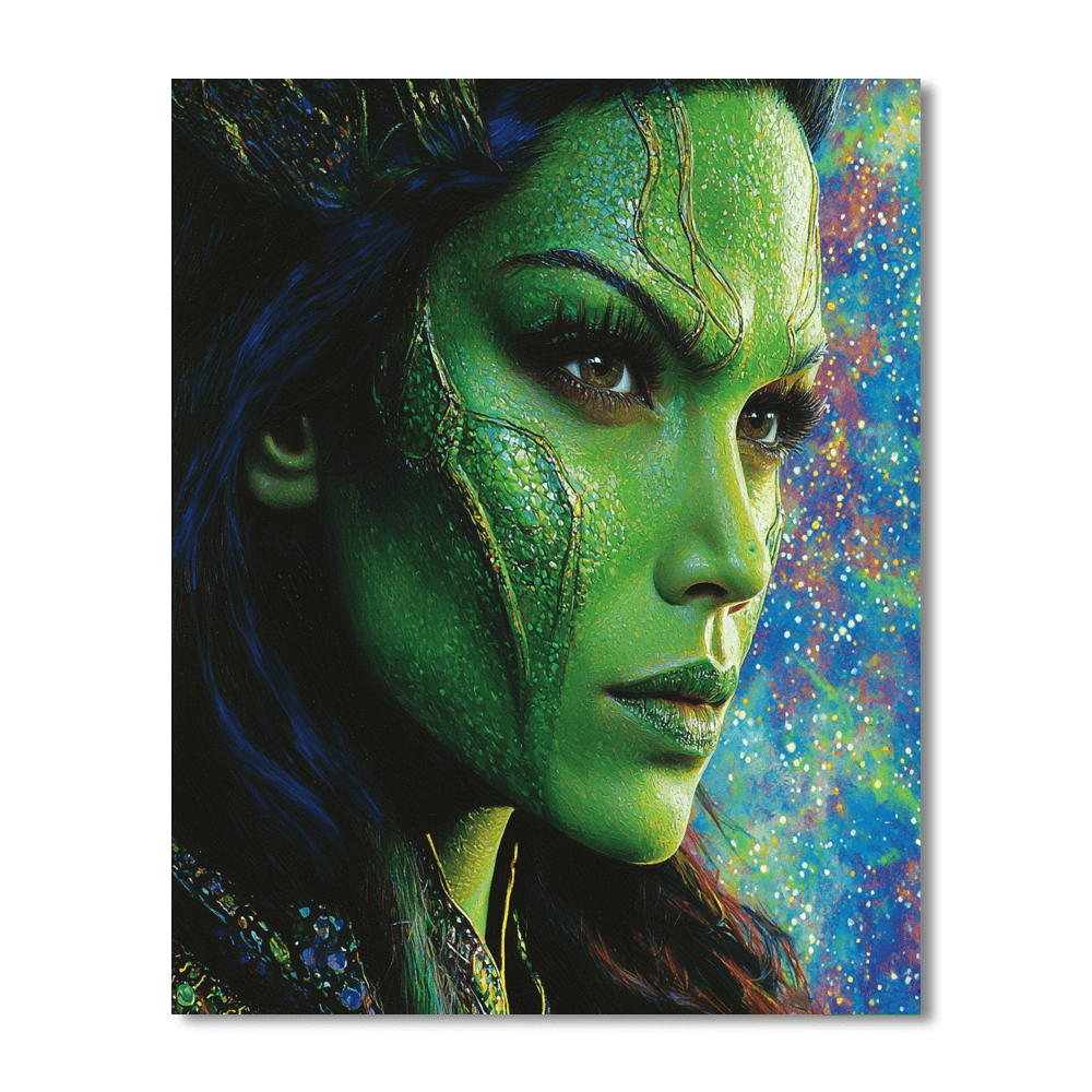 Zoë Saldana: A Cosmic Adventure As Gamora Paint By Color