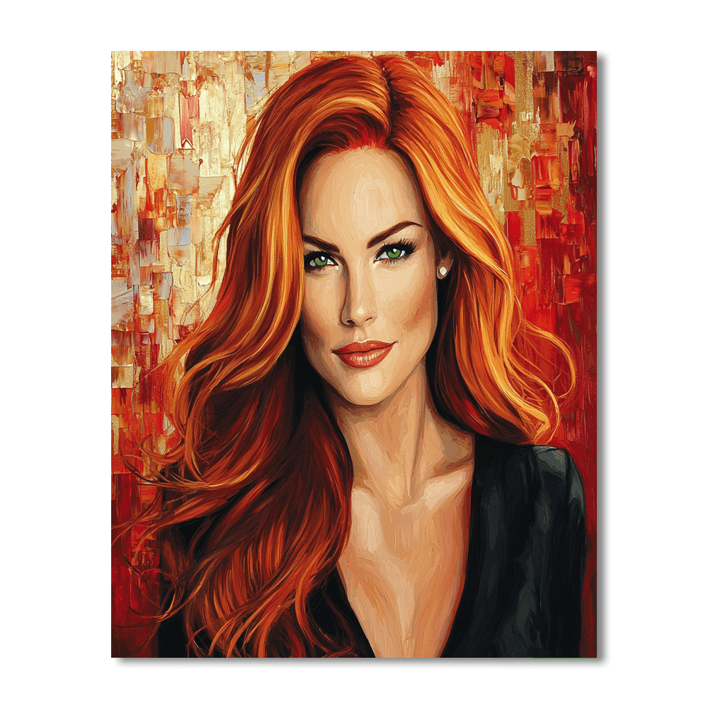 Jessica Chastain: The Radiance Of Redhead Resilience Paint By Number