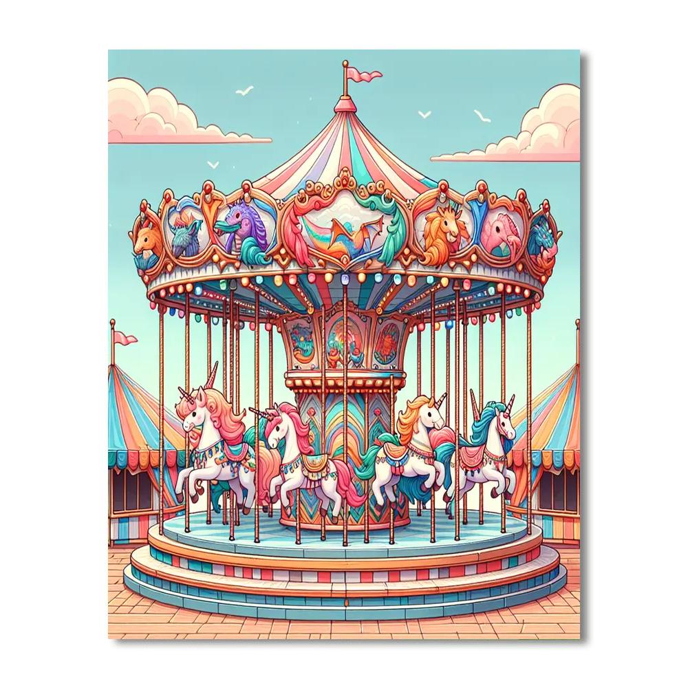 Carousel Of Imagination Number Painting