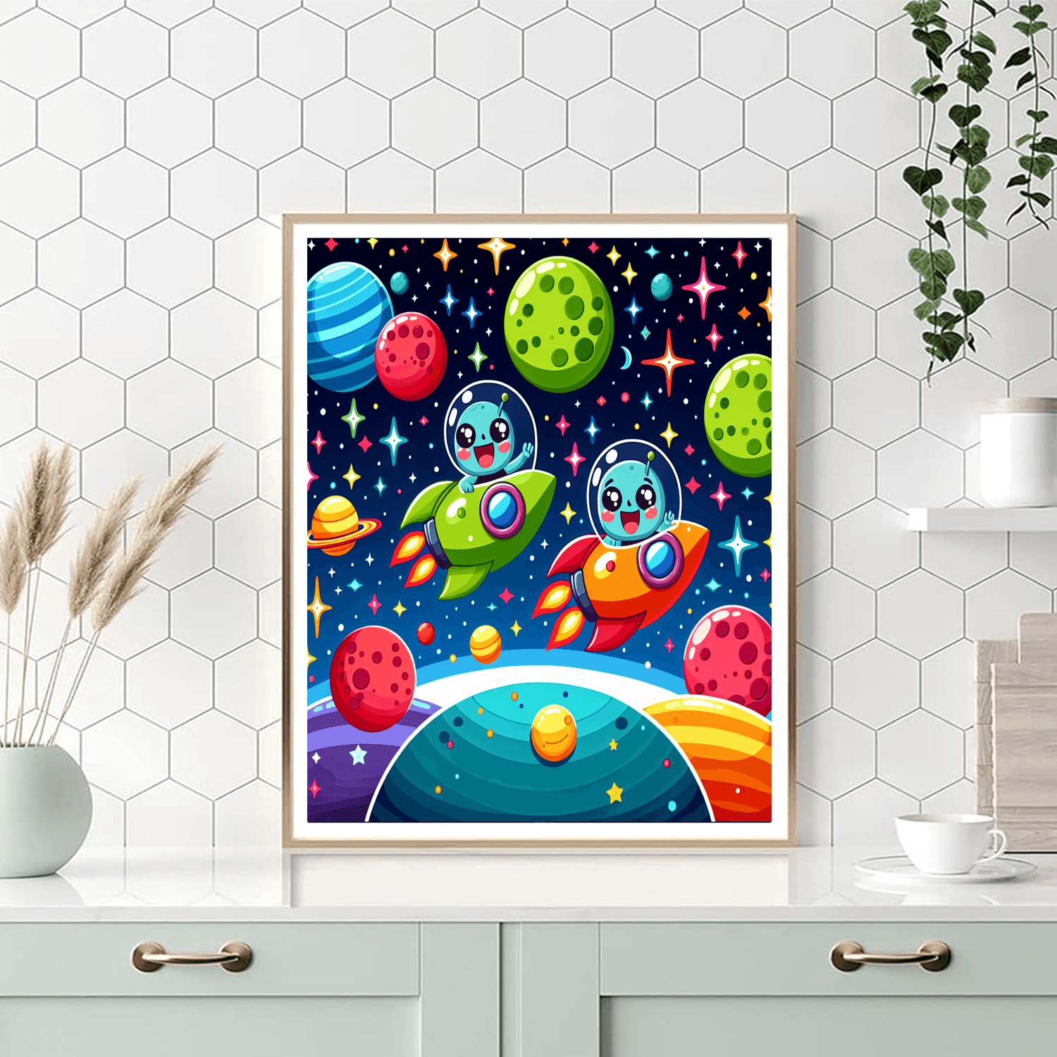 Fantasy Adventure In Space Paint By Numbers Kits