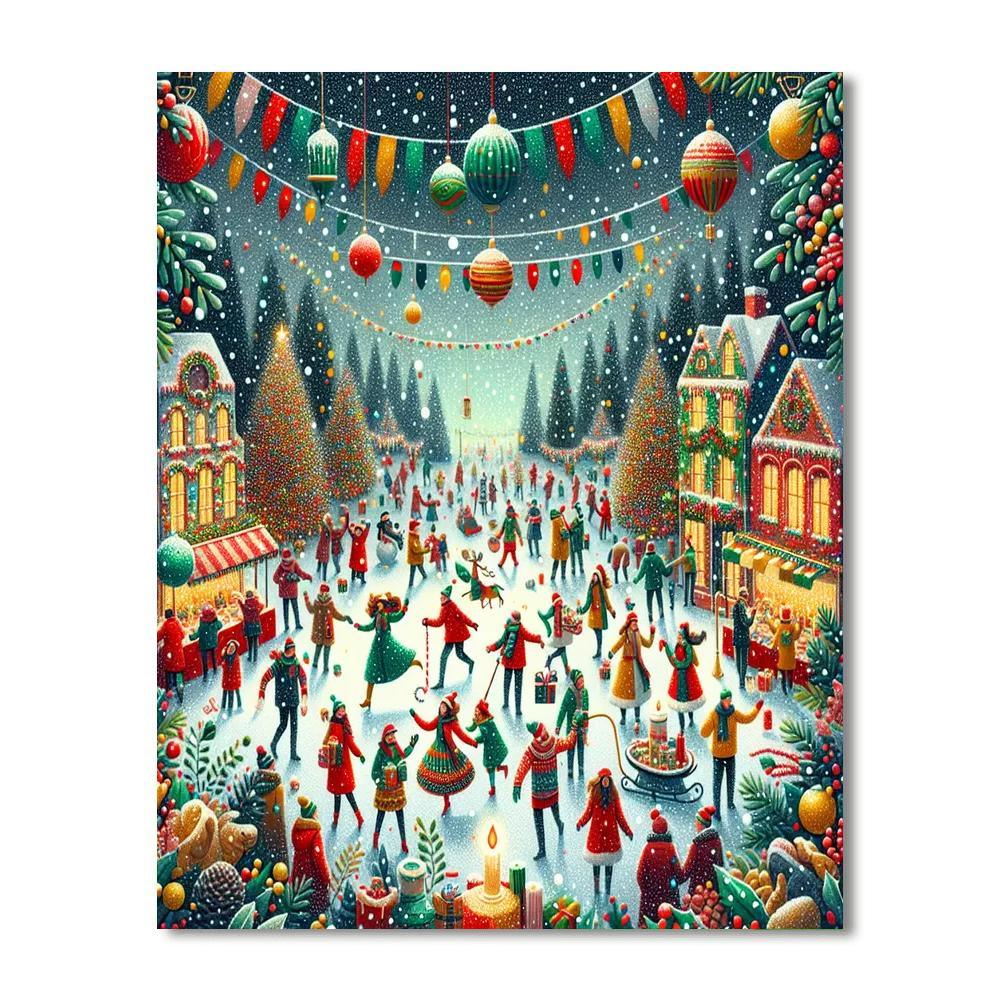 Charming Winter Festival Paint By Numbers
