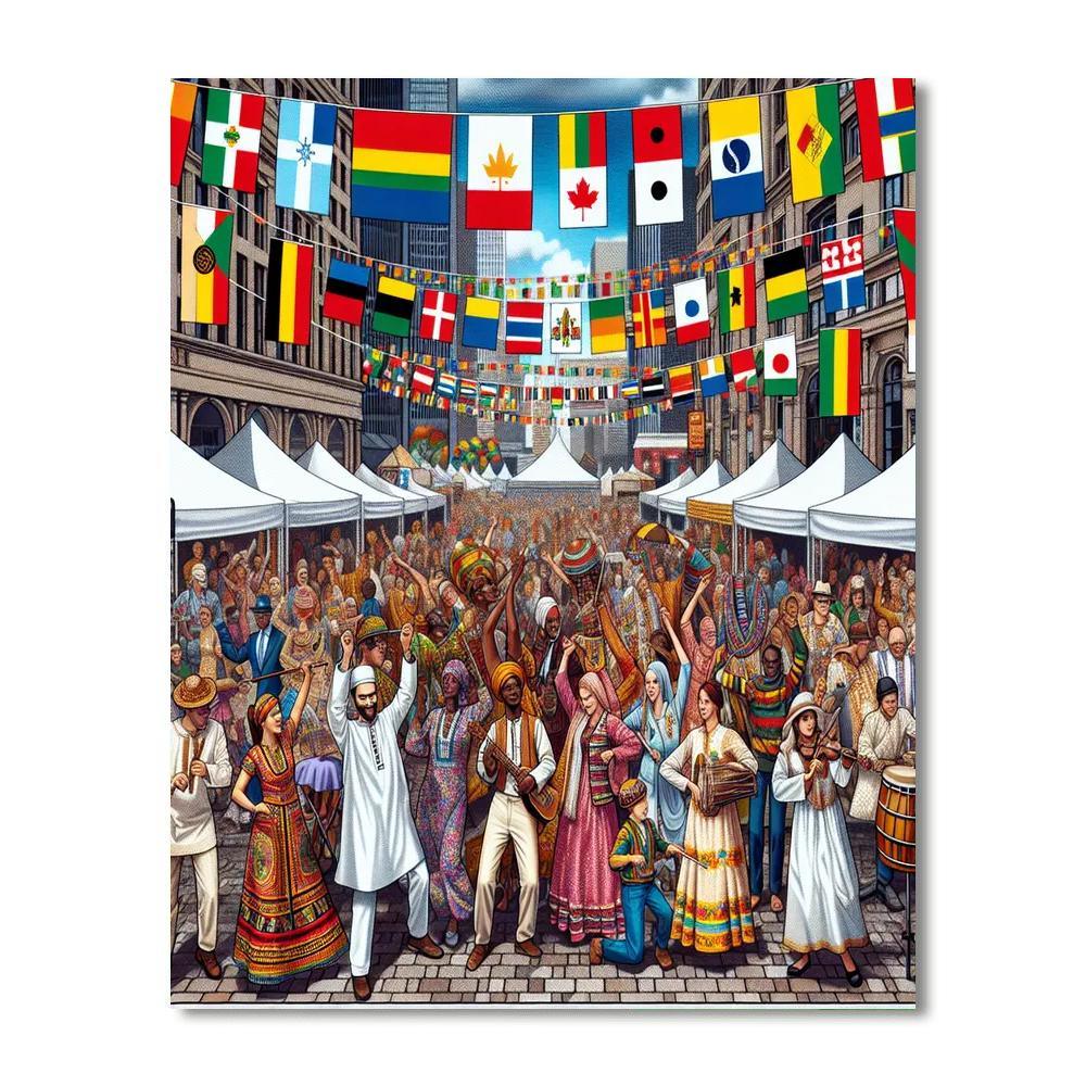 Fête De La Francophonie - Worldwide Numbered Painting Kits