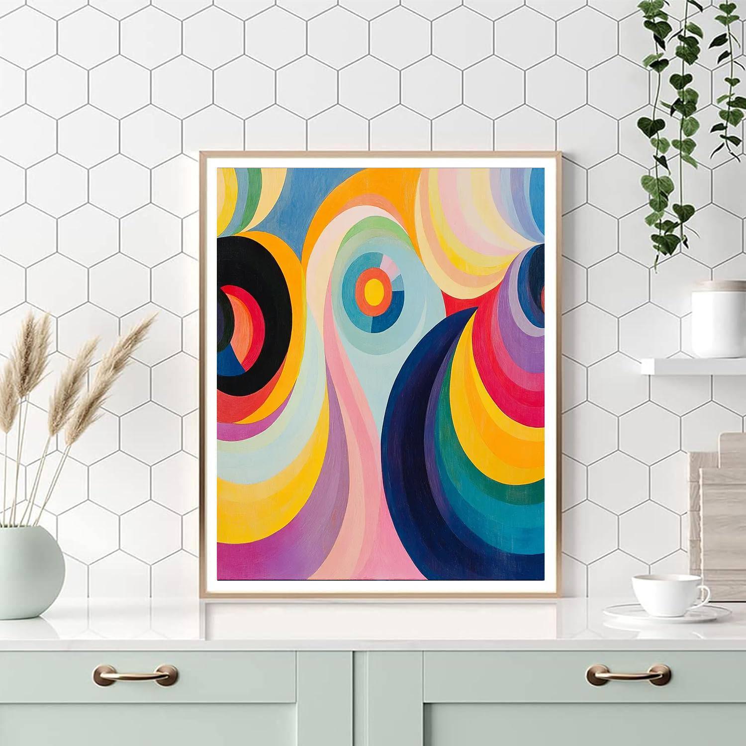 Sonia Delaunay Inspired Artistic Symphony  Paint By Numbers Kits