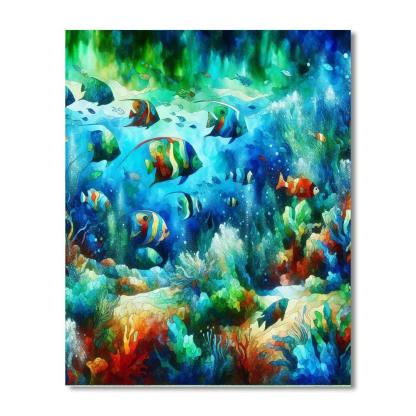 Fish's Underwater Wonderland Paint By Numbers Kits