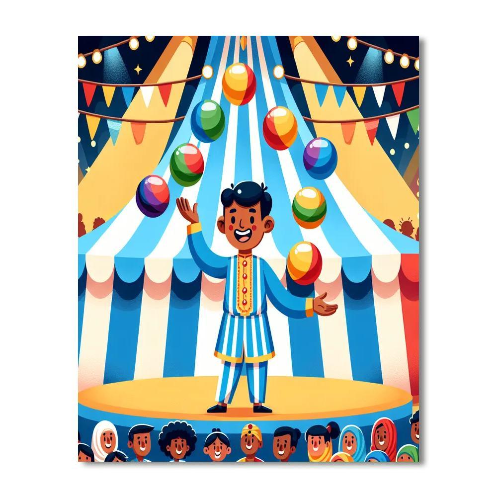 Circus Wonders Paint By Numbers Art