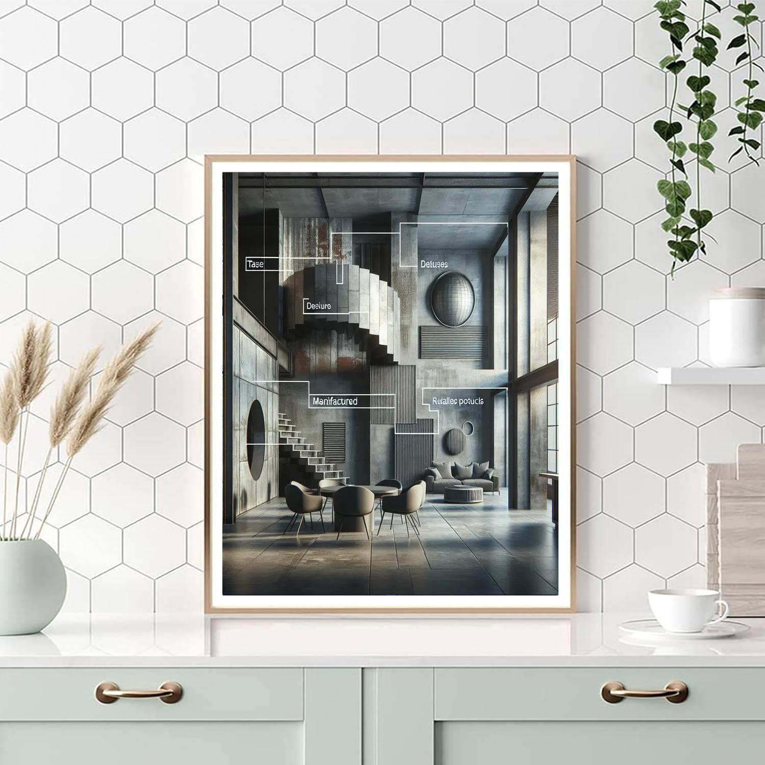 Industrial Chic Expression Painting Number Kit