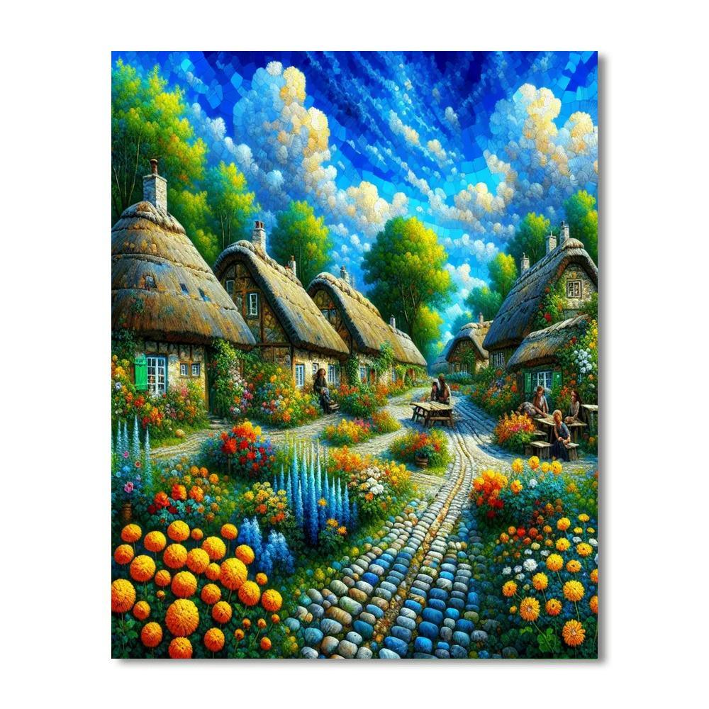 Quiet Village Harmony Paint By Color