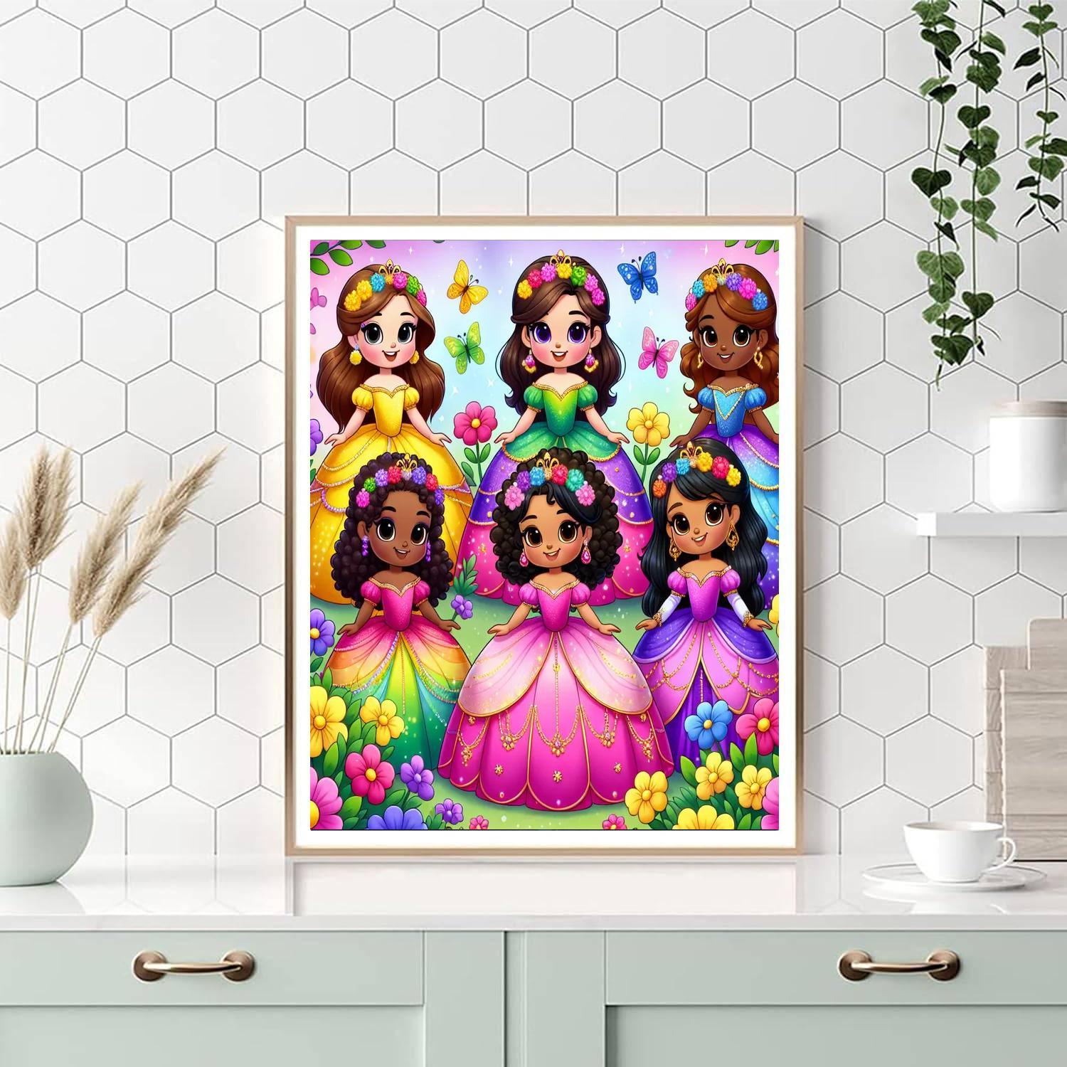 Fairytale Princess Garden Paint By Numbers Art