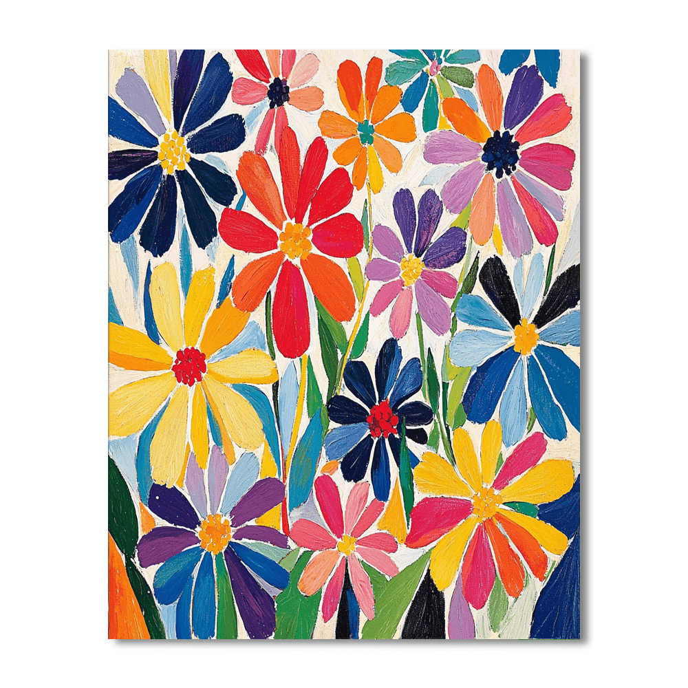 Matisse Inspired Garden Of Colorful Whispers  Painting By Numbers Kit