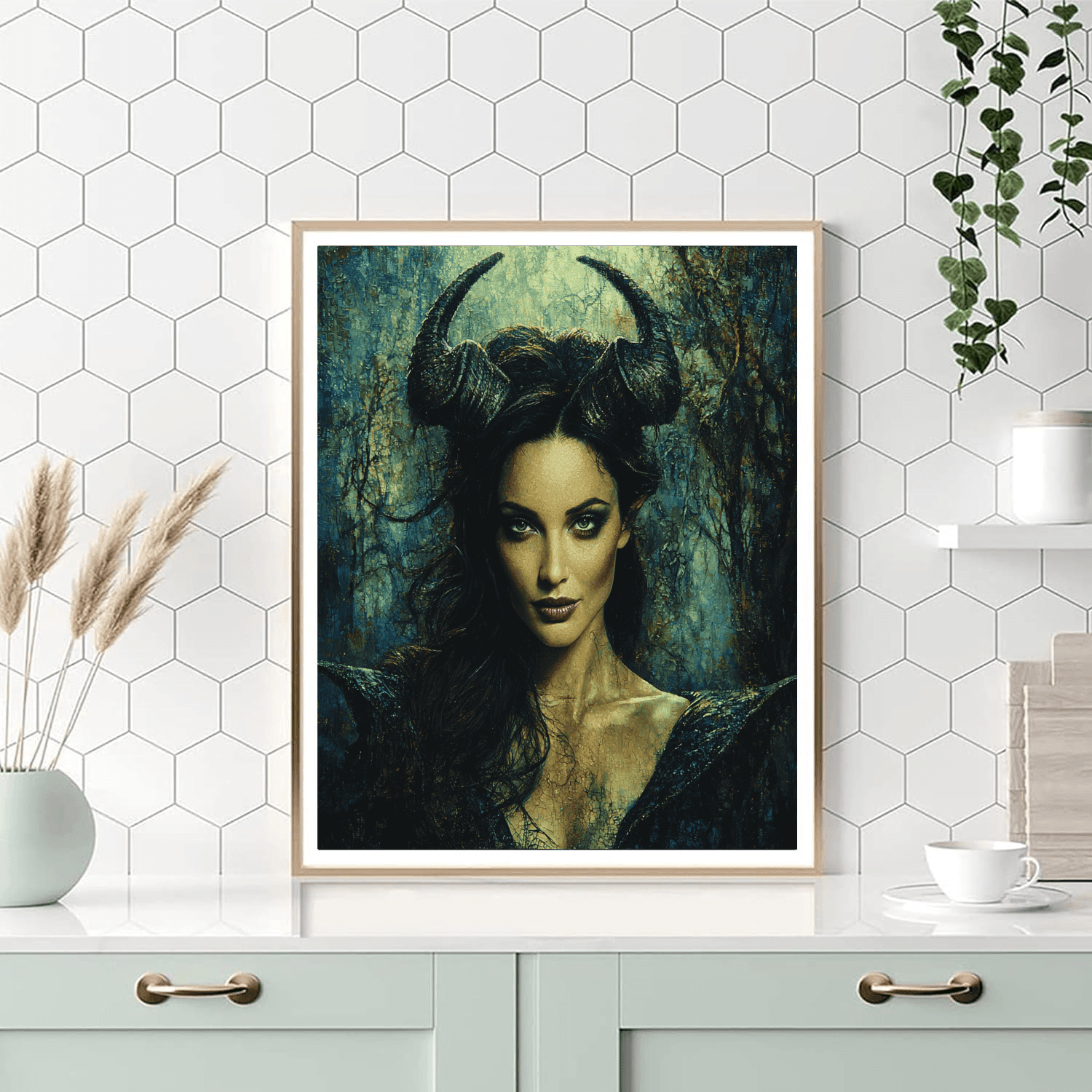 Angelina Jolie: The Ethereal Guardian Of Humanity Paint By Number