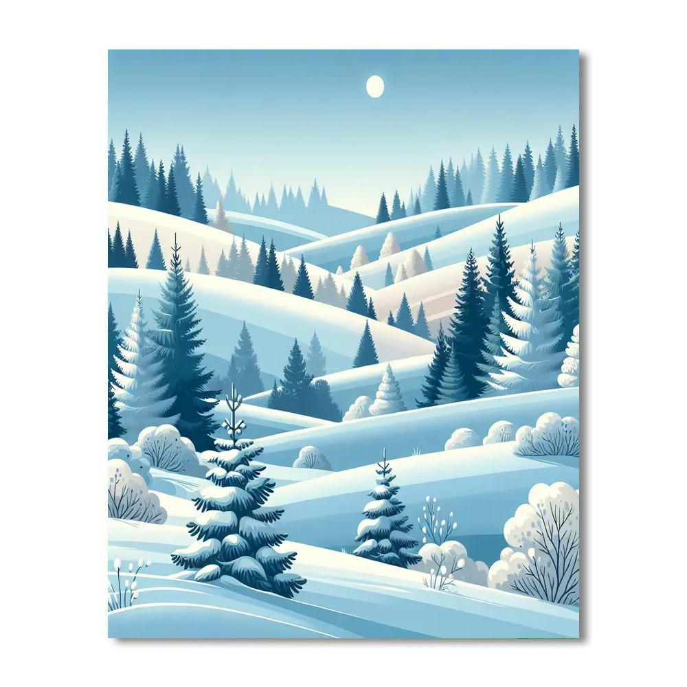 Nordic Winter Enchantment Paint By Number