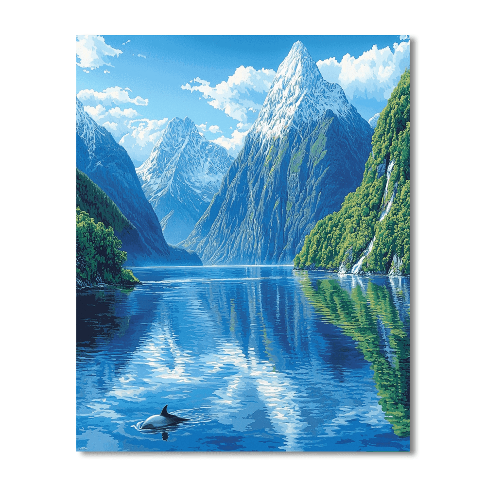 Fiordland National Park - Southland, New Zealand Numbered Painting Kits