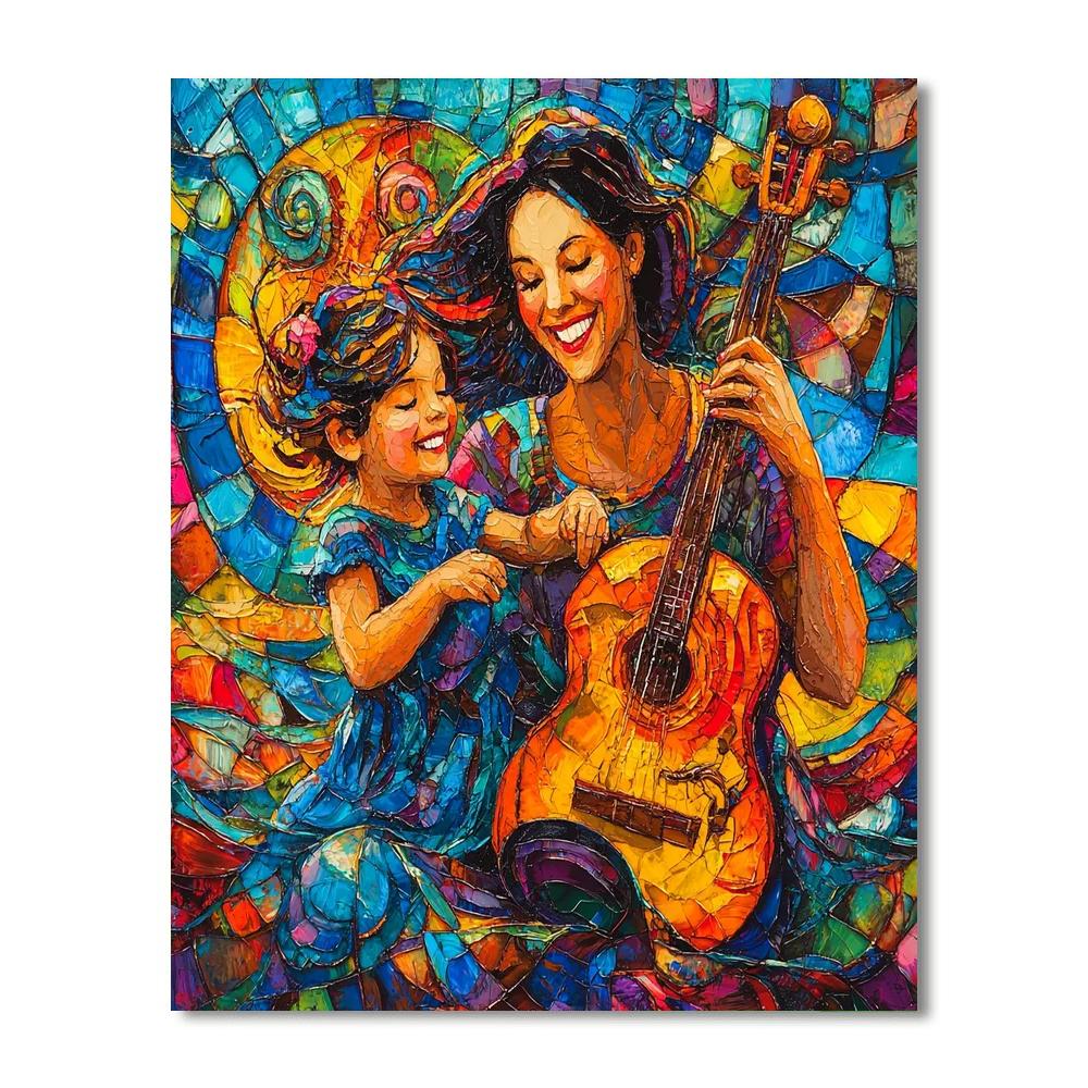 Music And Laughter Painting Number Kit