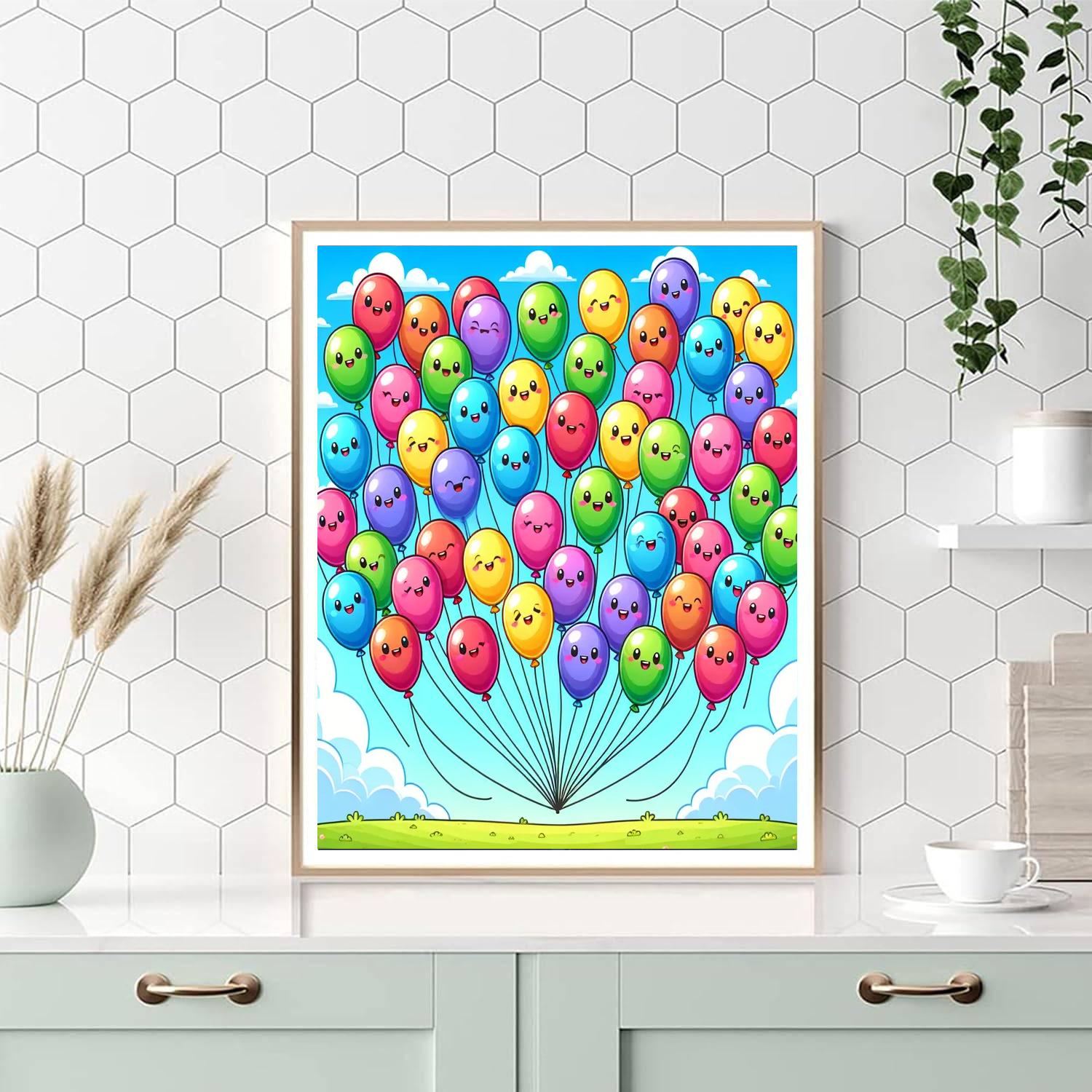 Brilliant Balloon Paint By Numbers Art