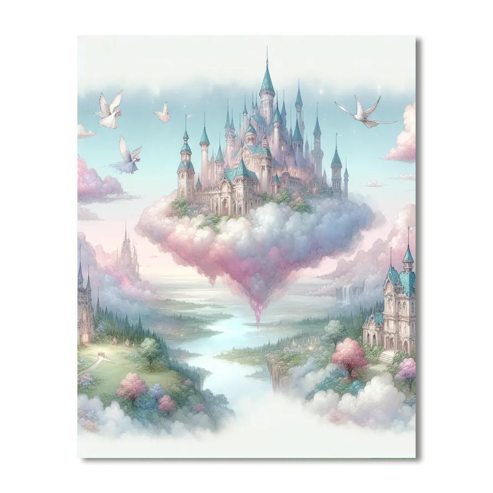 Fantasy Cloud Palace Paint By Number