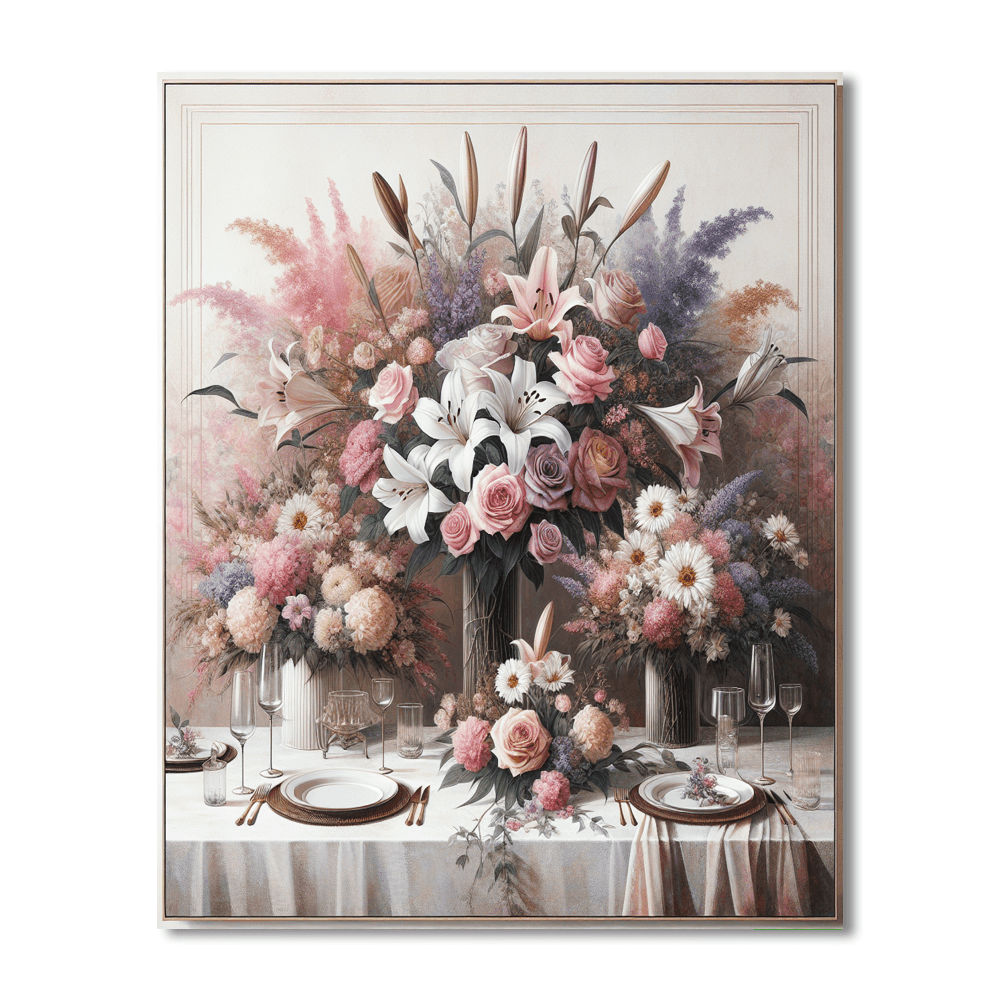 Elegant Floral Arrangements Painting By Numbers Kit
