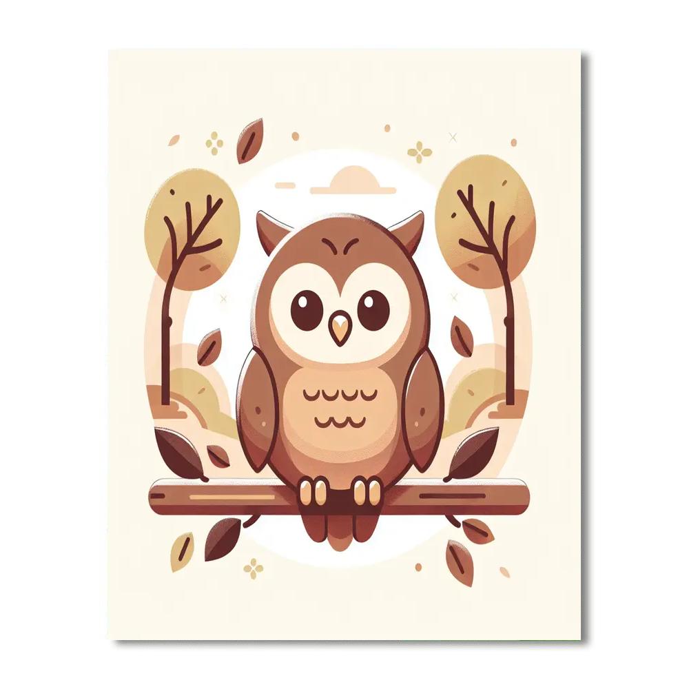 Caring Owl Paint By Numbers