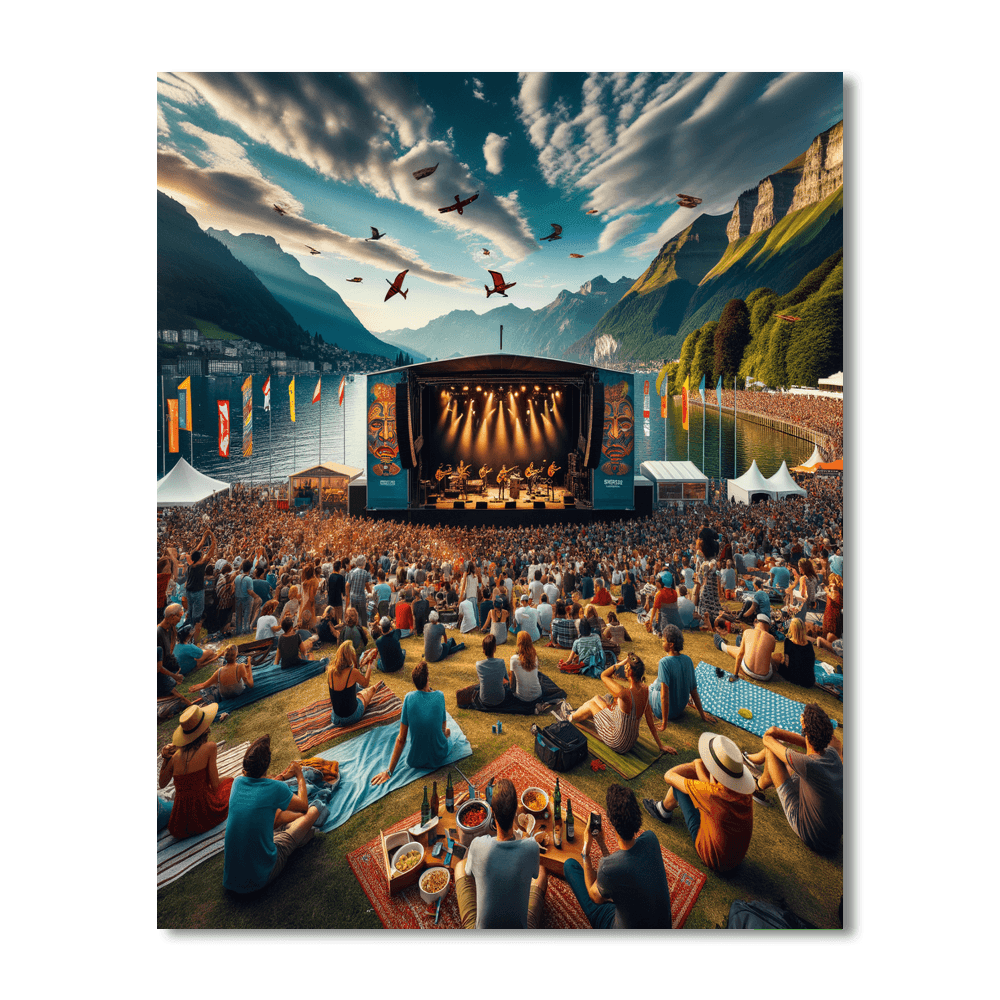Montreux Jazz Festival - Switzerland Numbered Painting Kits