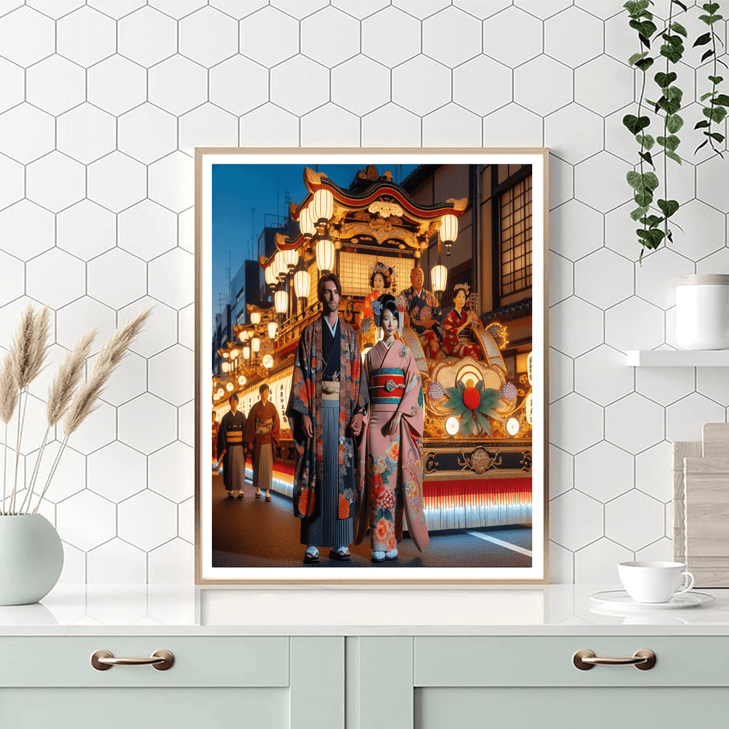 Gion Matsuri Festival - Japan Number Painting