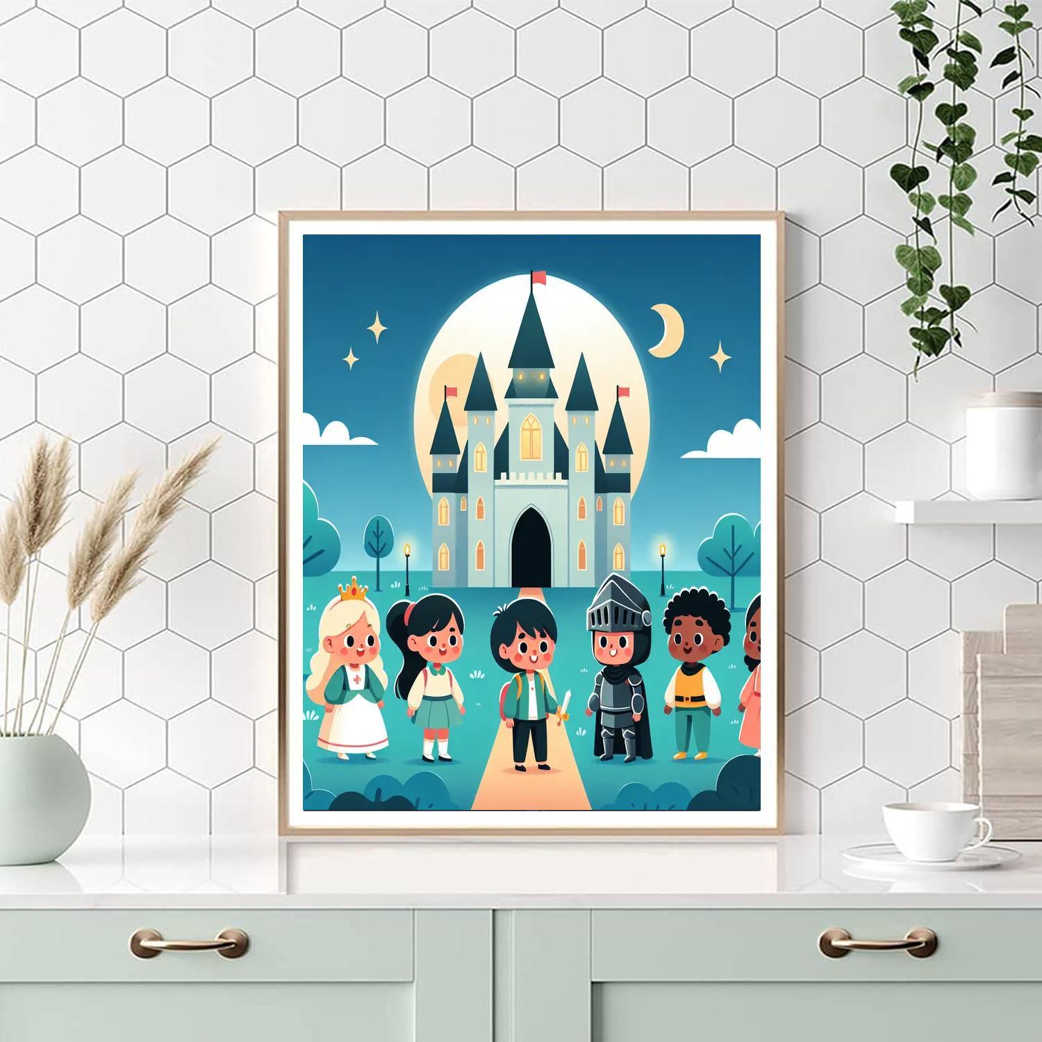 Moonlight Castle Quest Paint By Number