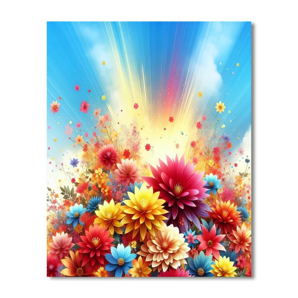 Floral Extravaganza Celebration Paint By Number