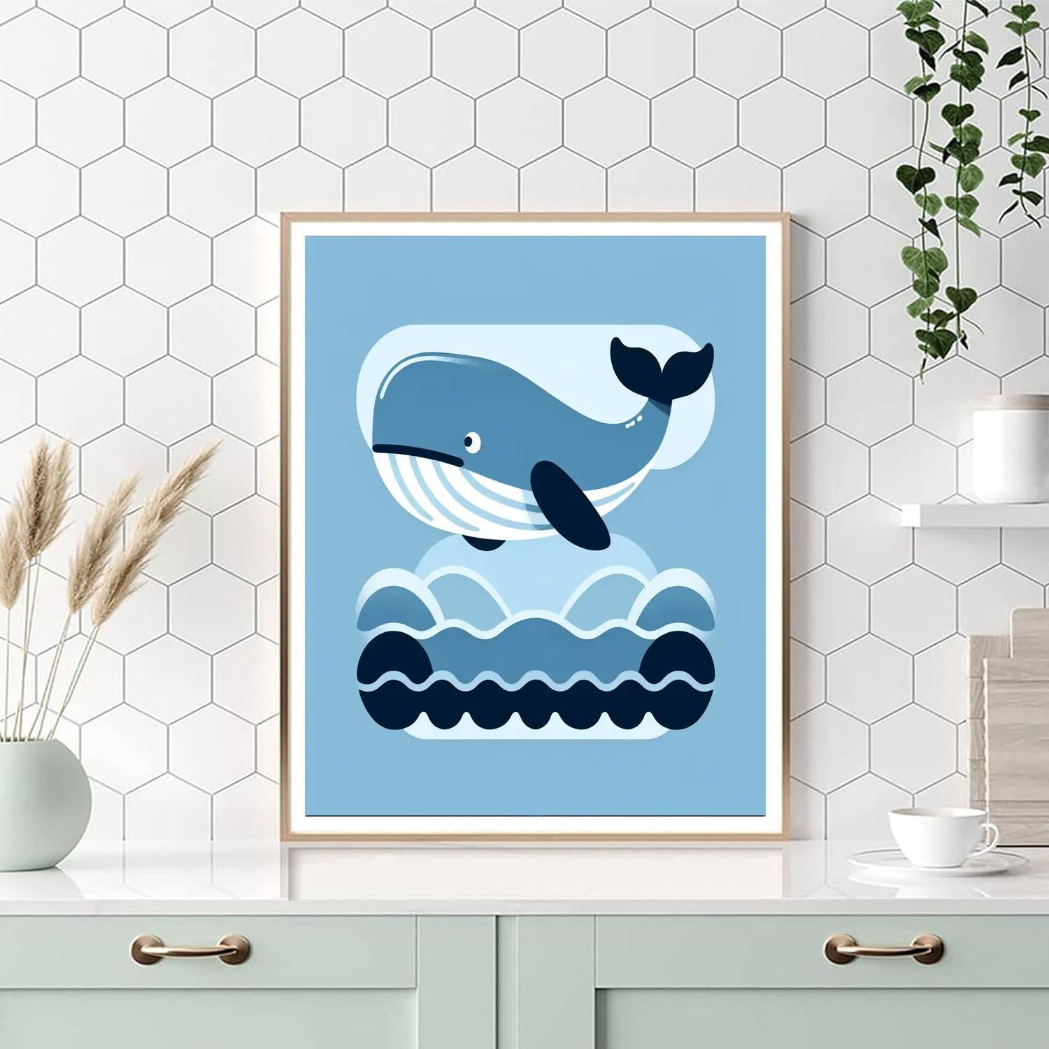 Whale's Majestic Ocean Voyage Paint By Numbers Kits