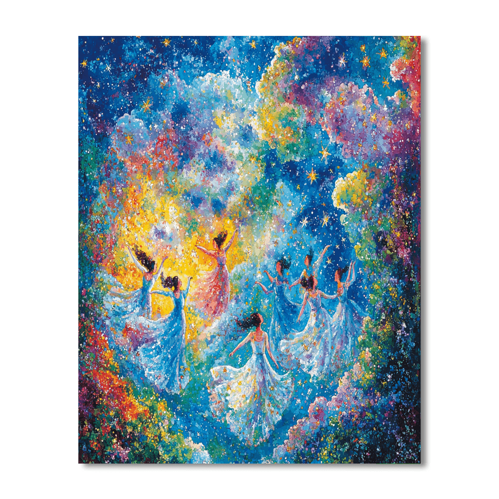 Chagall Inspired Dancing In The Sky  Painting By Numbers Kit