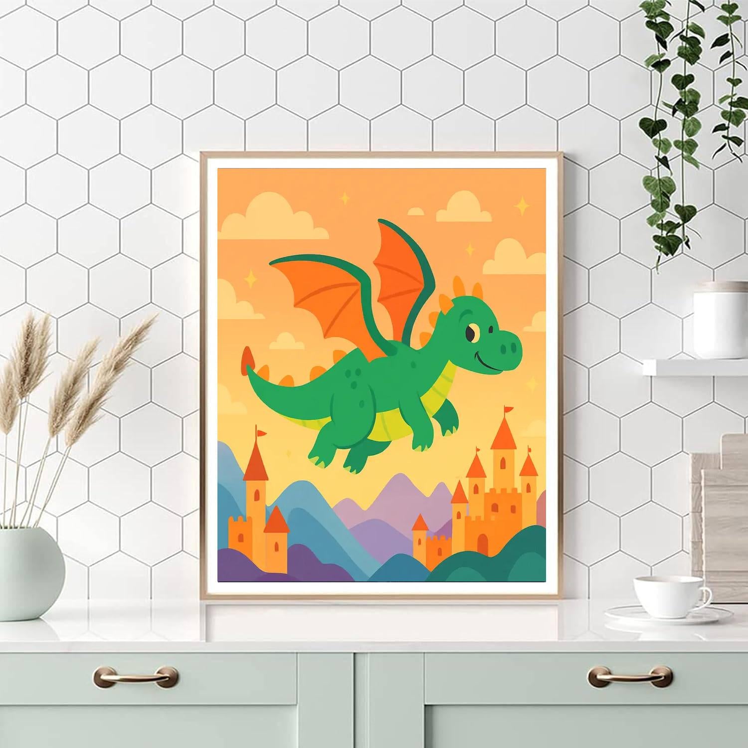 Mythical Dragon's Quest DIY Paint By Numbers